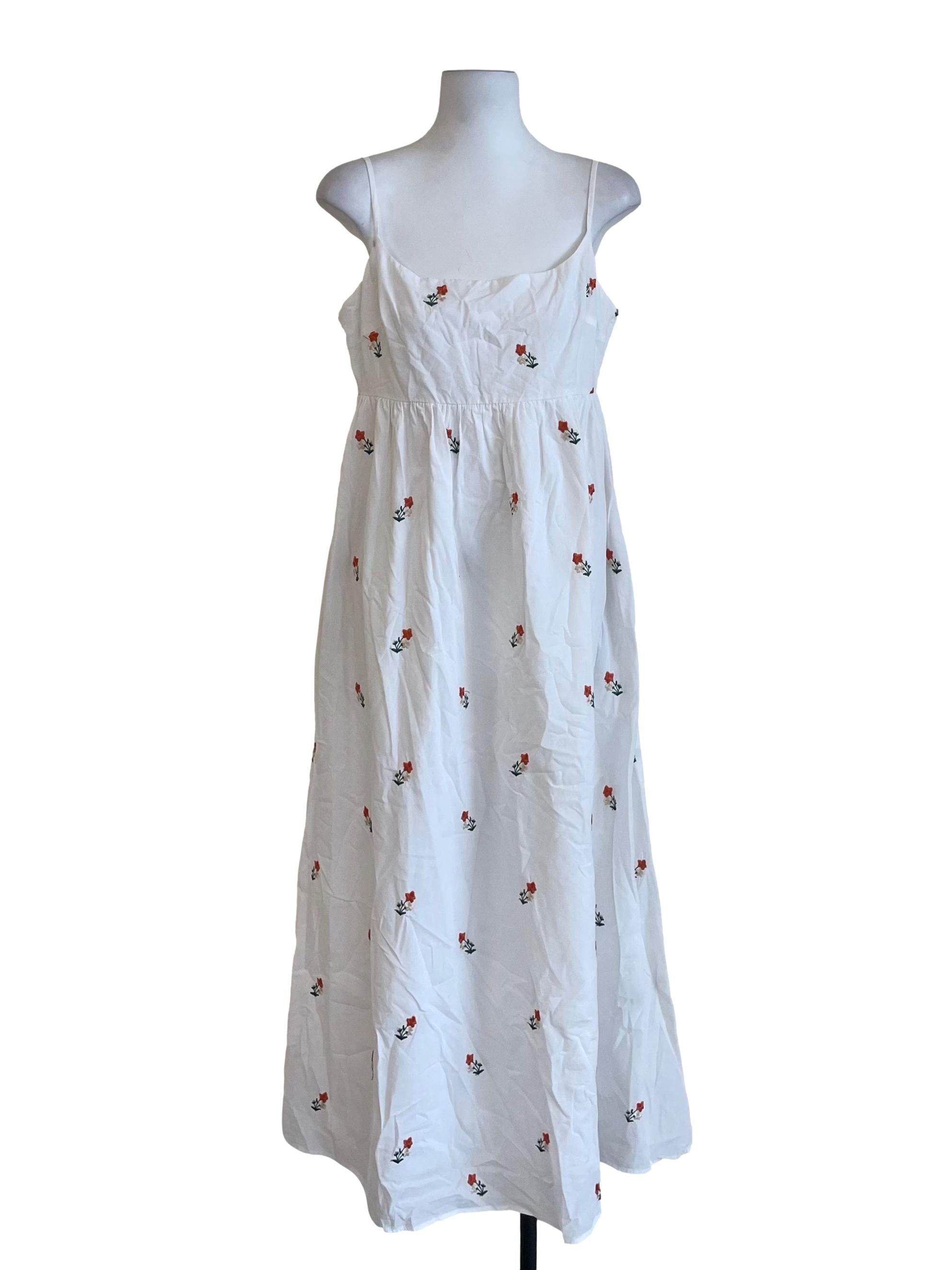 White Floral Babydoll Dress LB