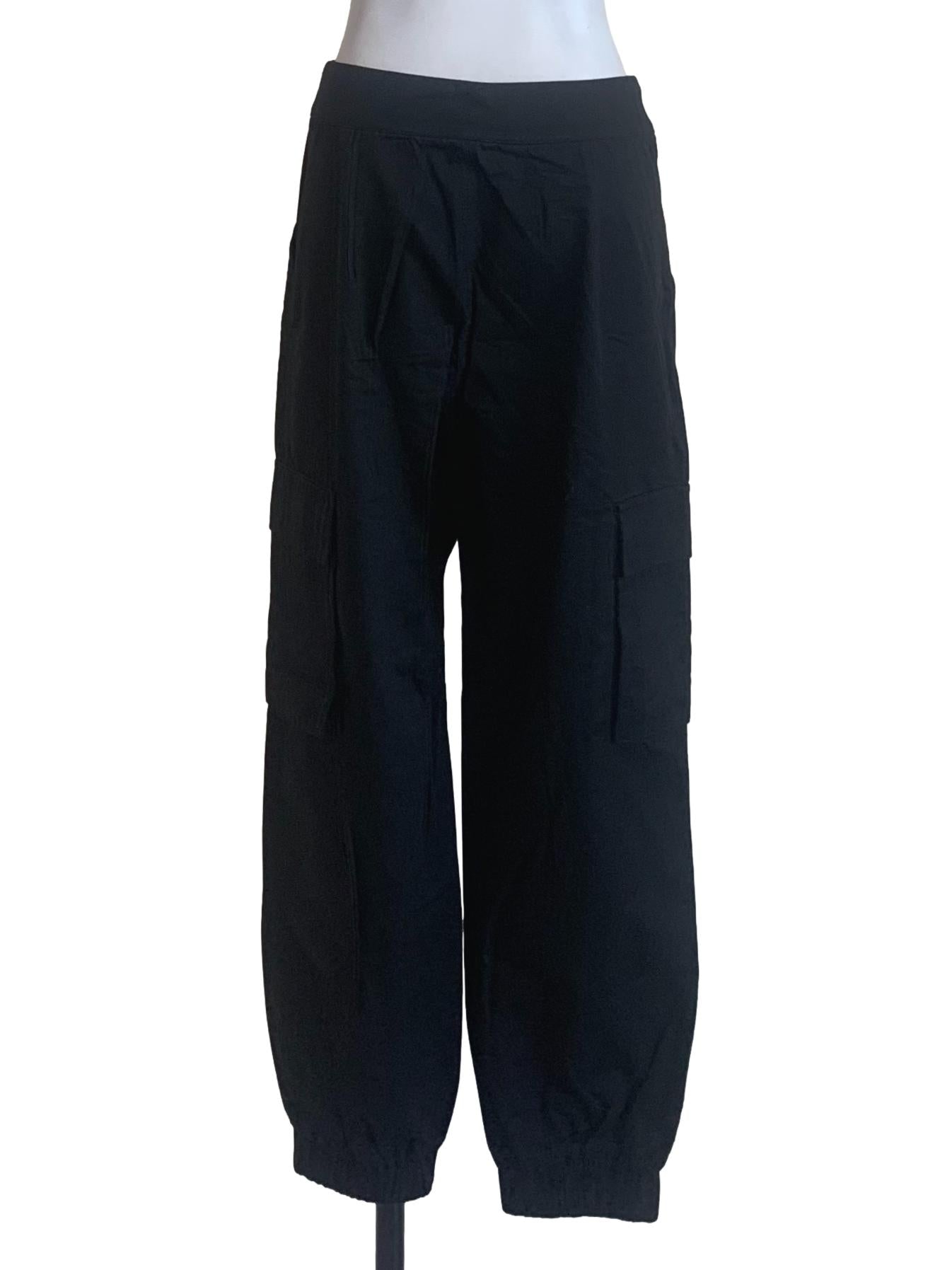 Ebony Black Cargo Pants YHF