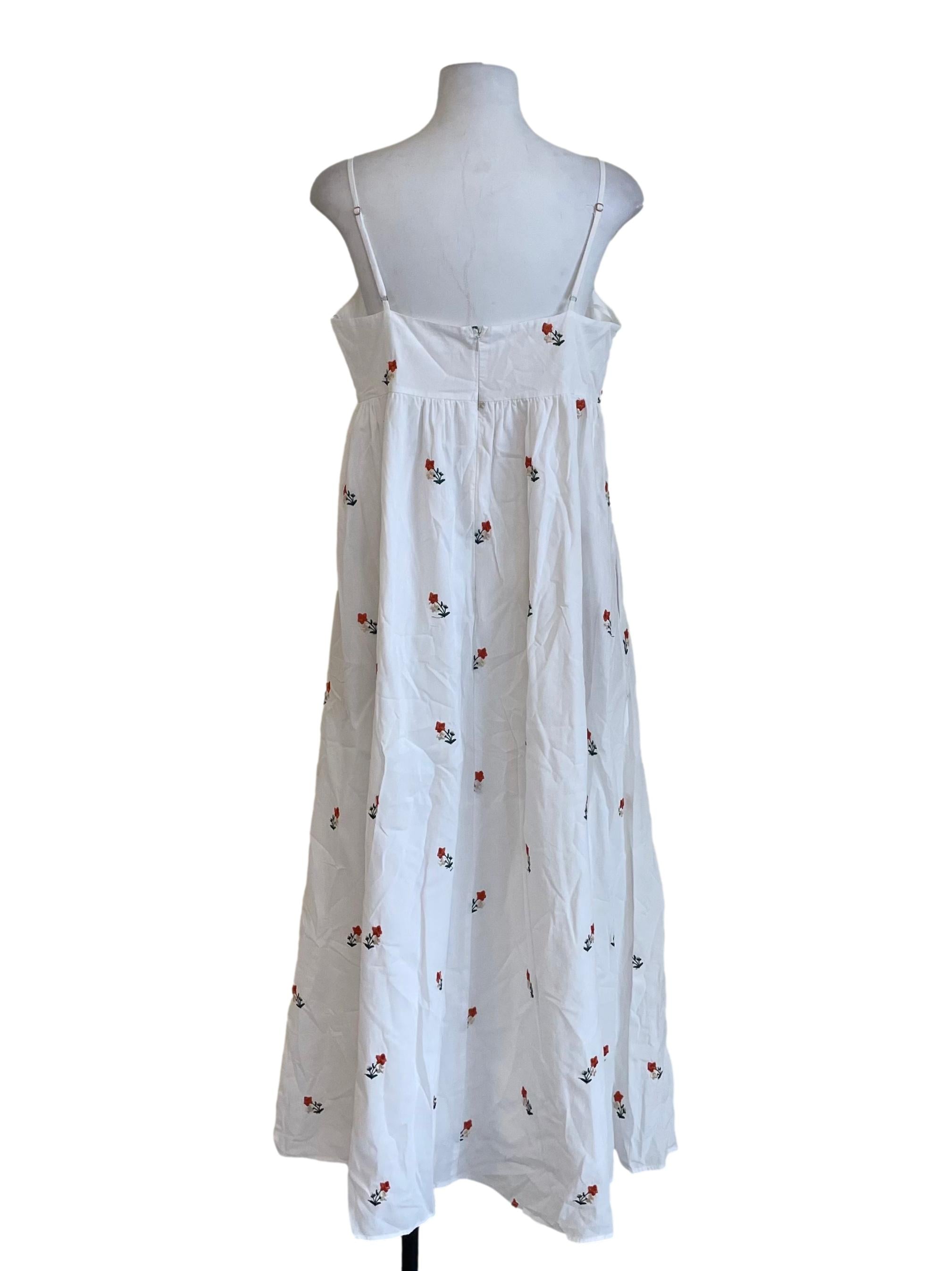 White Floral Babydoll Dress LB