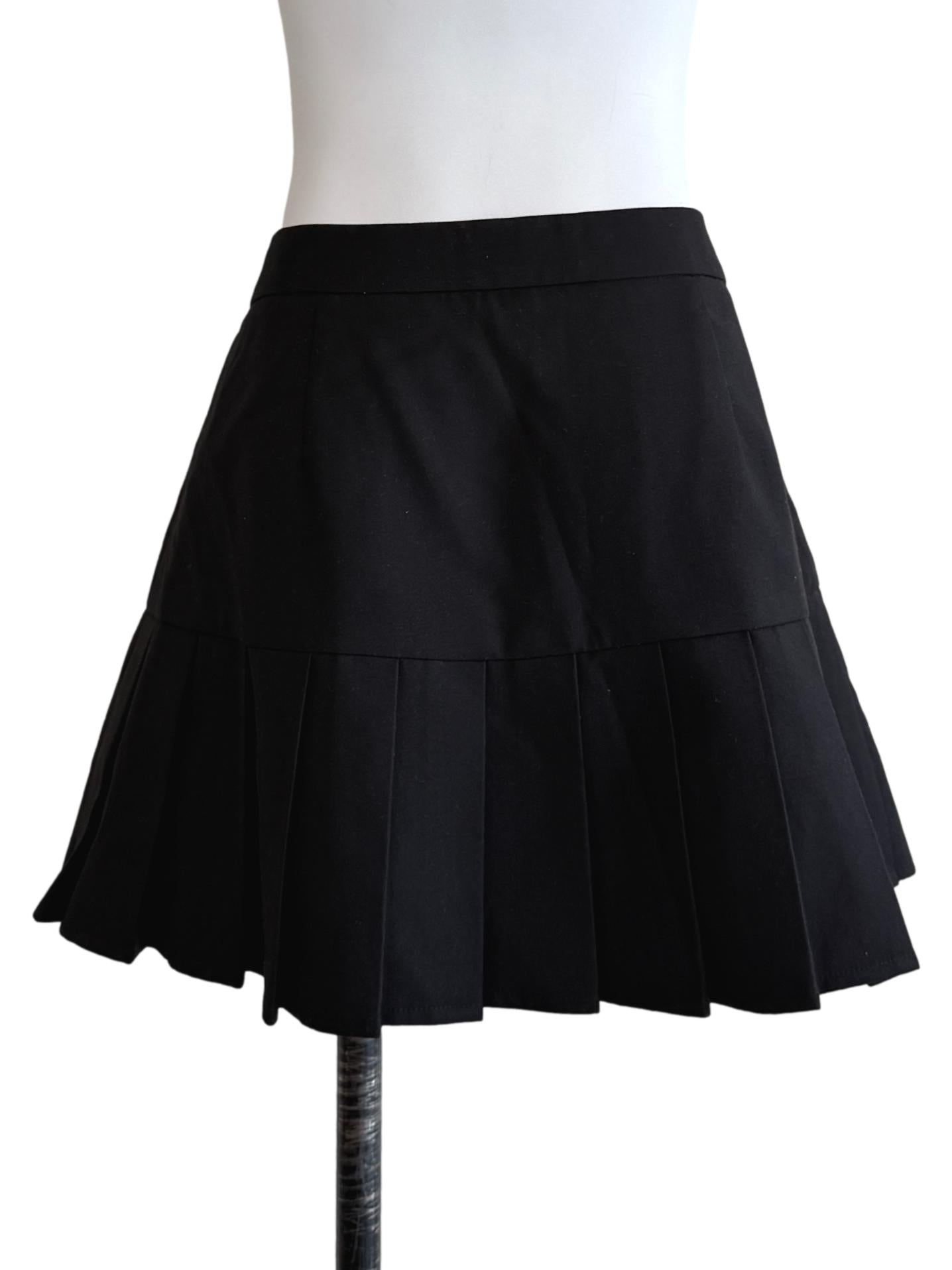 Black Pleated Skirt