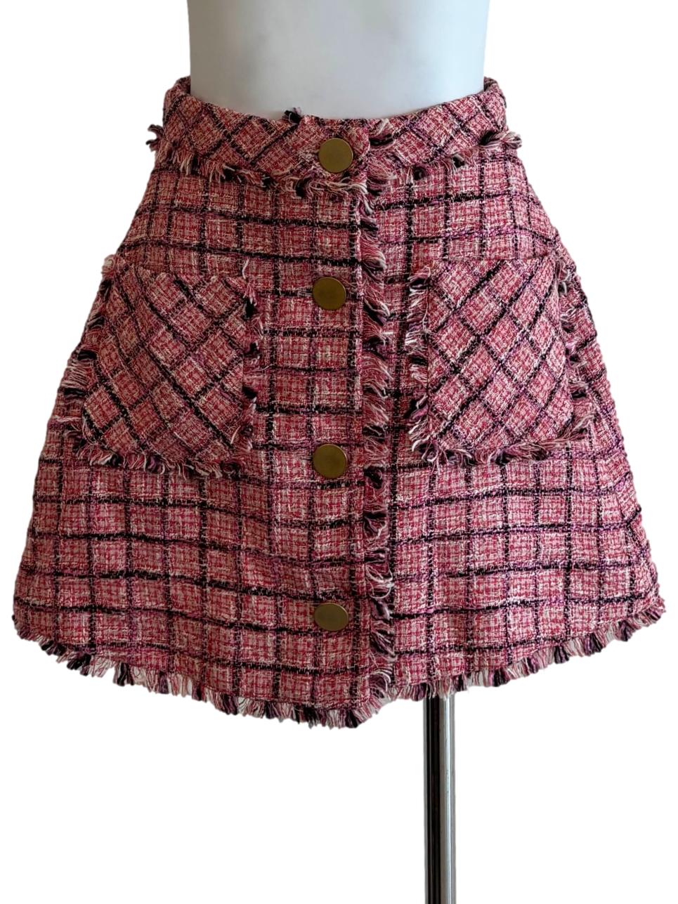 Ruby Tweed Mini Skirt