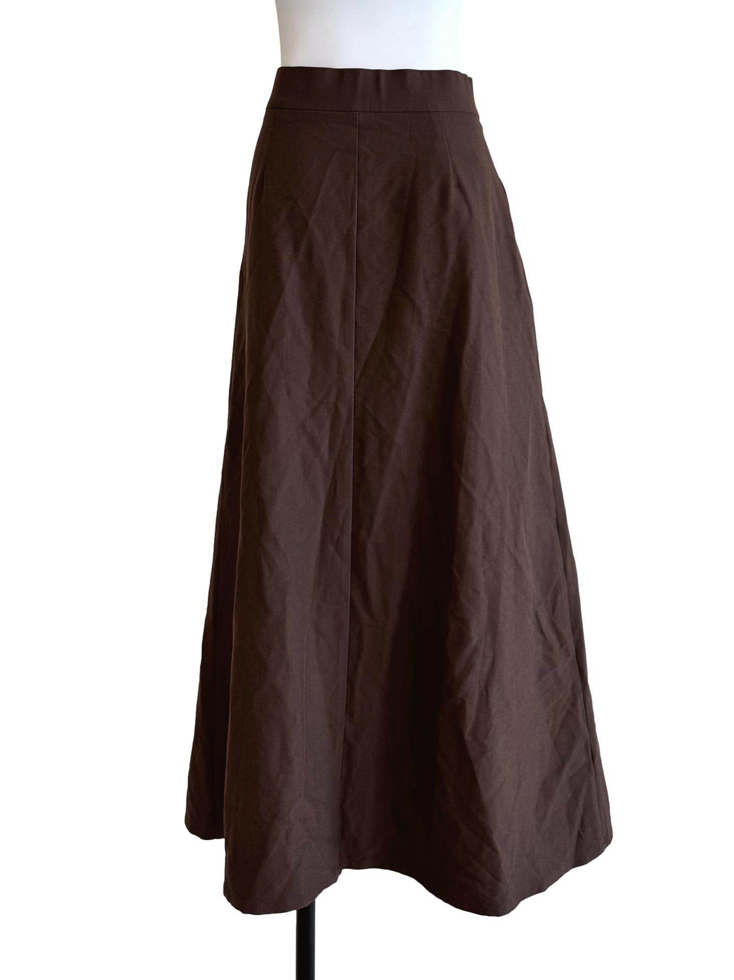 Dark Chocolate A-Line Skirt