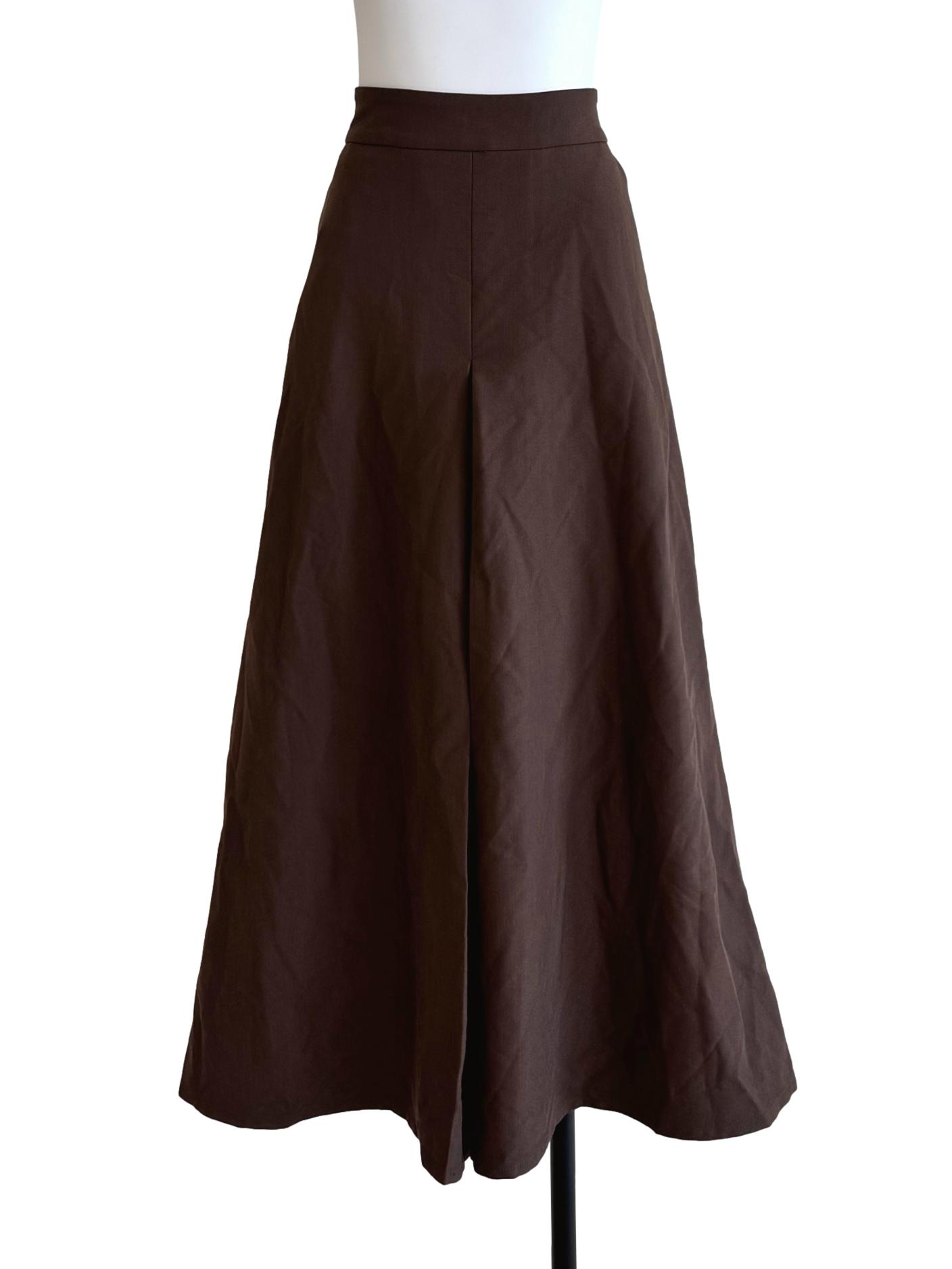 Dark Chocolate A-Line Skirt