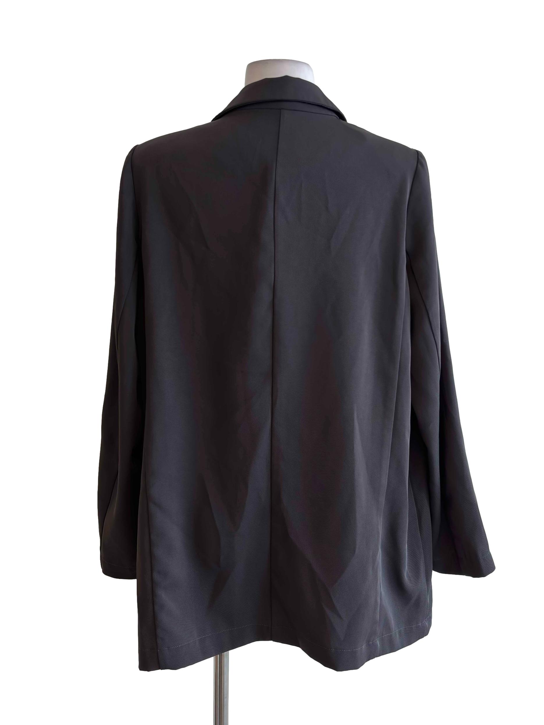 Dark Grey Loose Blazer