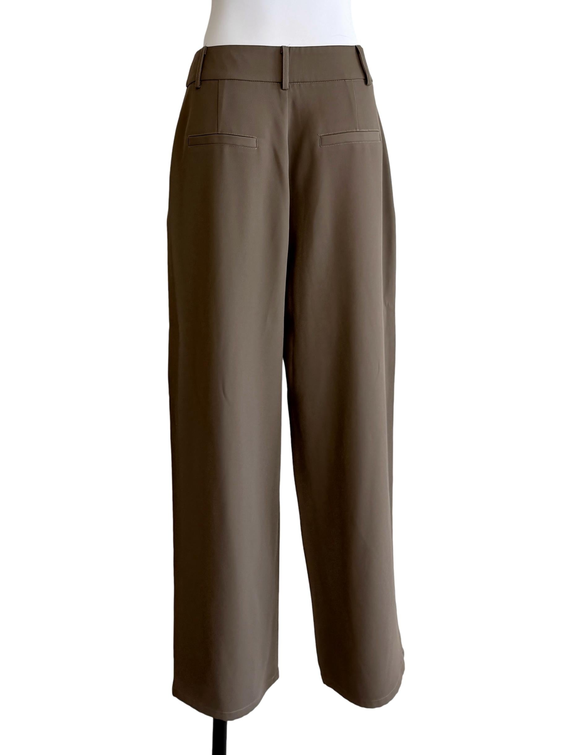 Olive Green Straight Leg Pants