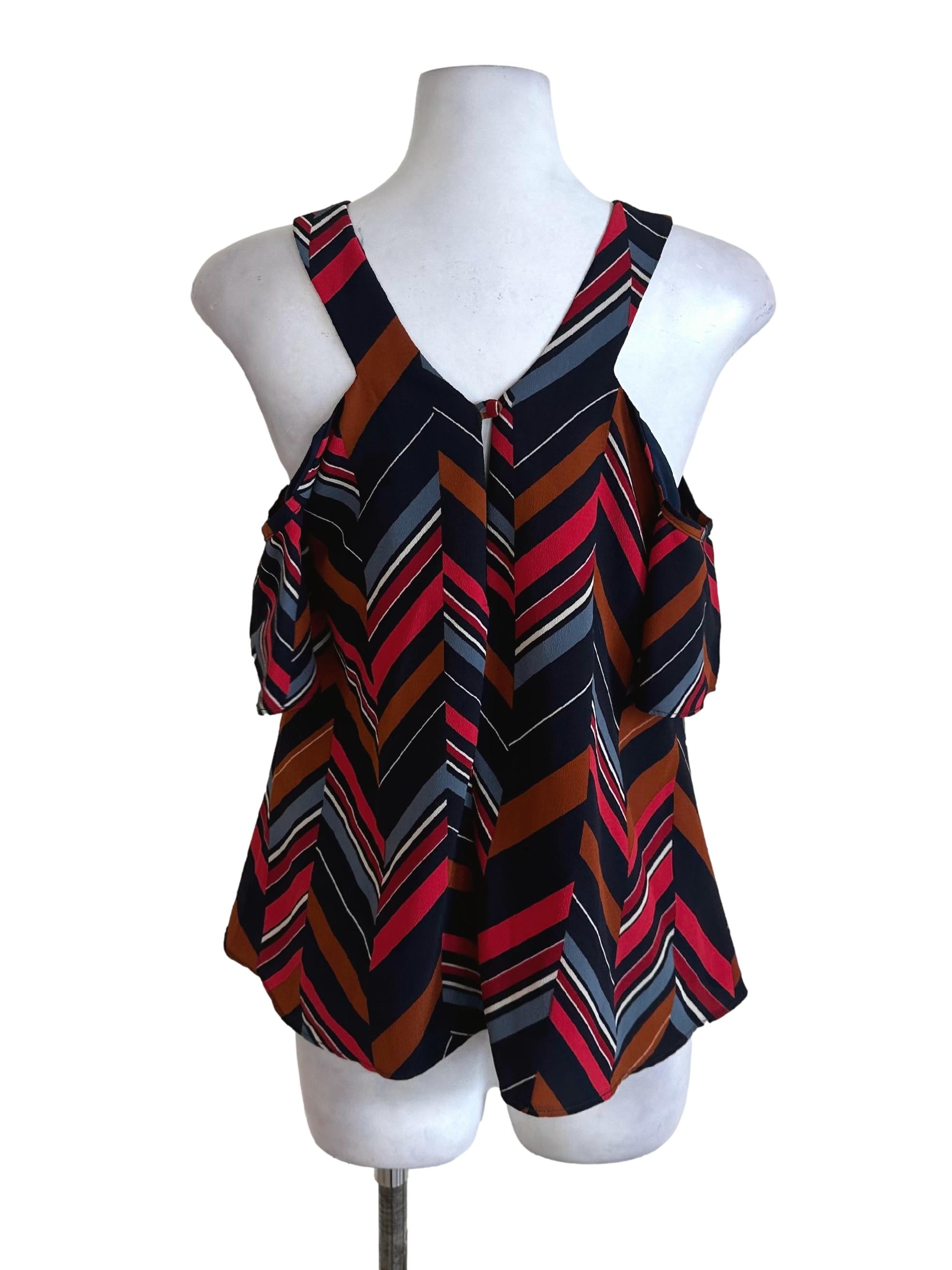 Multicolour Pattern Off Shoulder Top