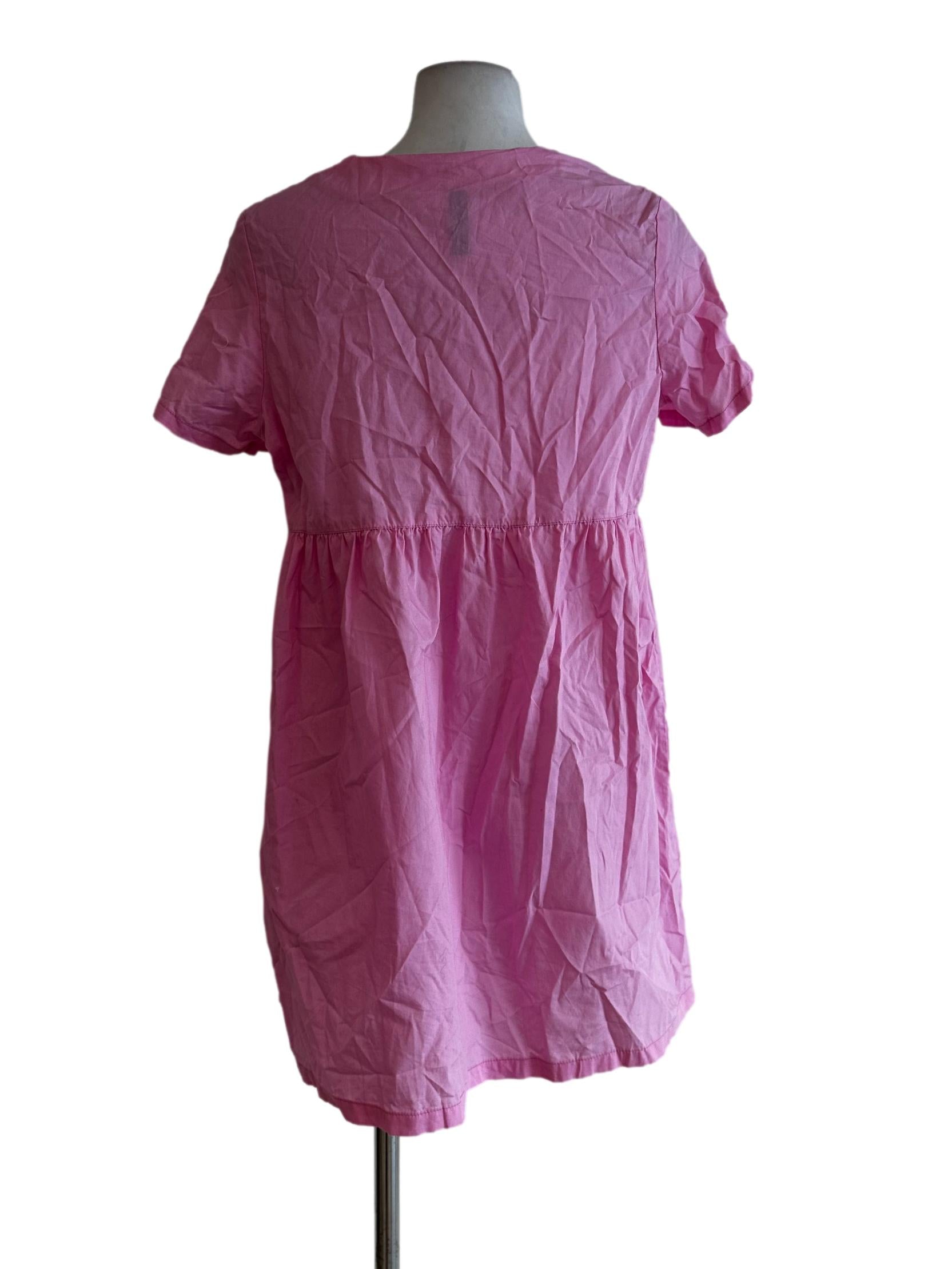 Taffy Pink V Neck Mini Dress