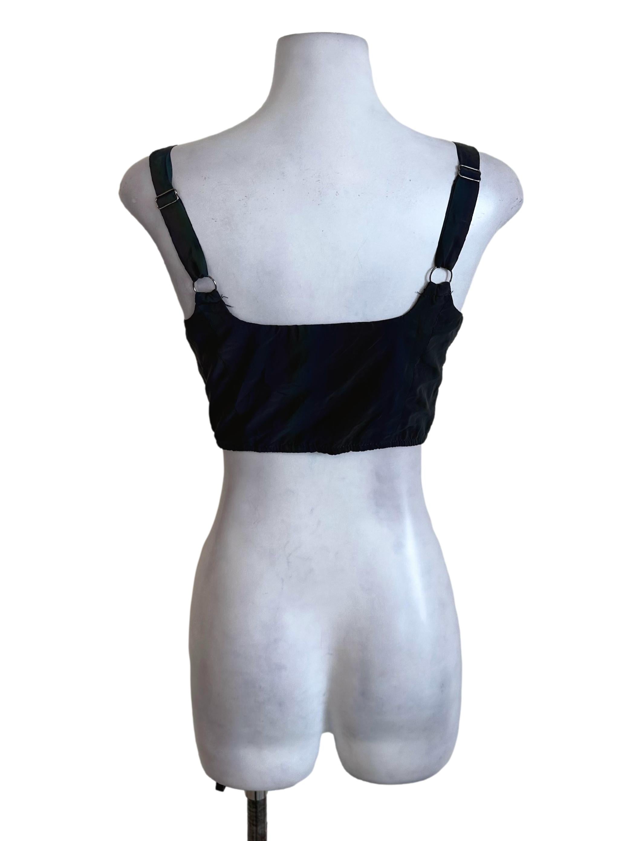 Dark Grey Square Neck Zipped Top YHF