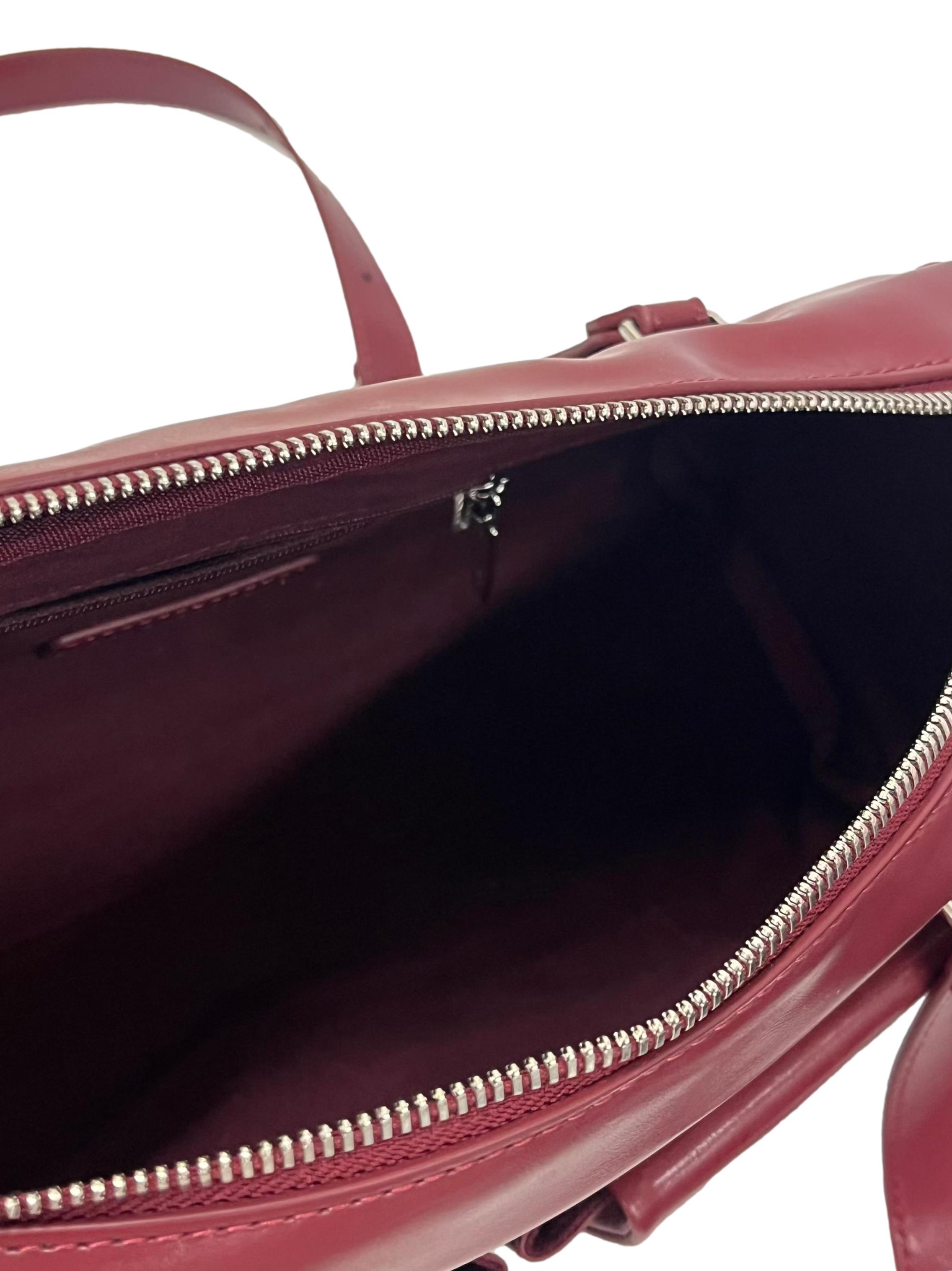 Burgundy Rachel Multi-Pocket Shoulder Bag