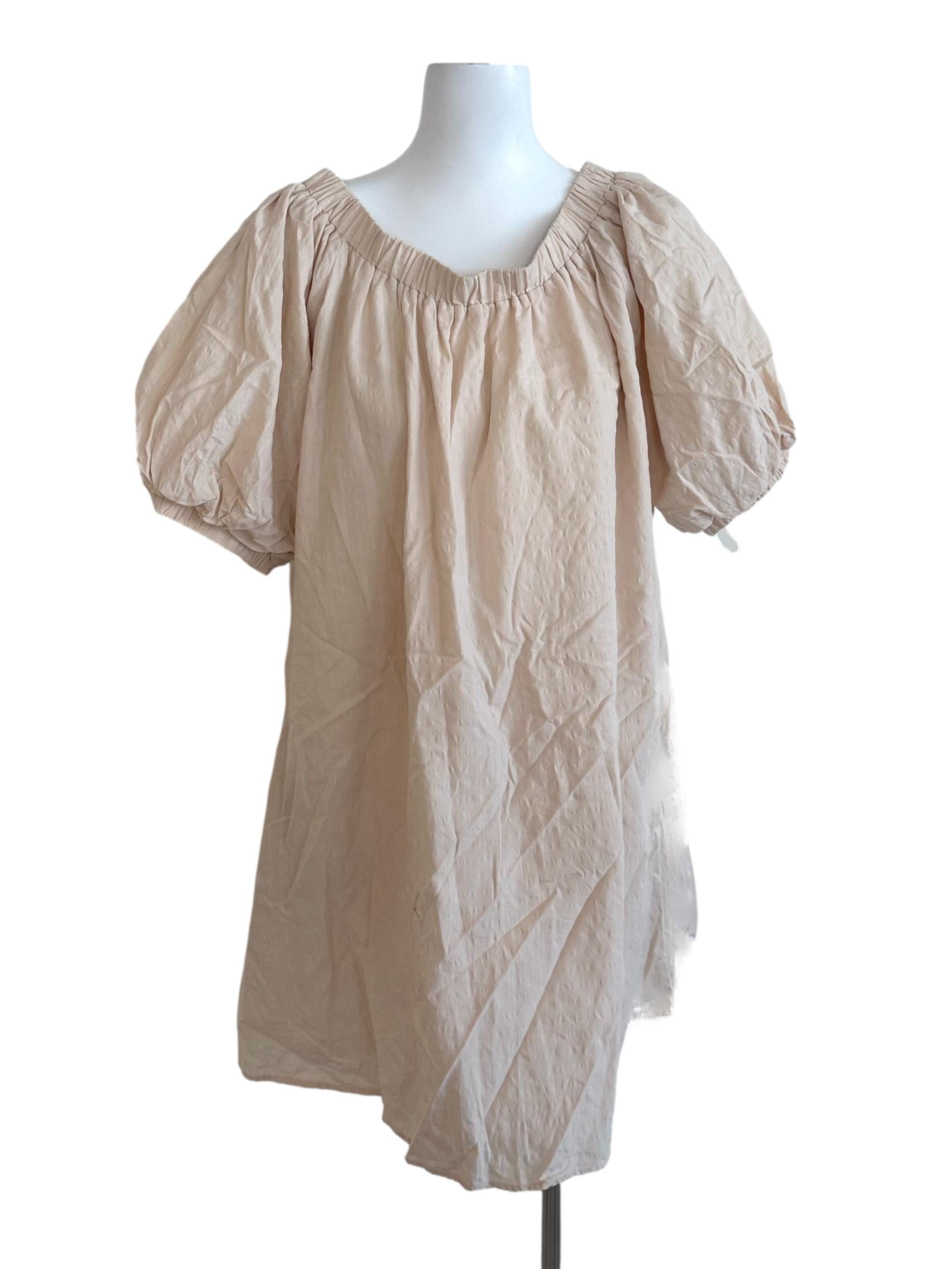 Parmesan Beige Textured Dress