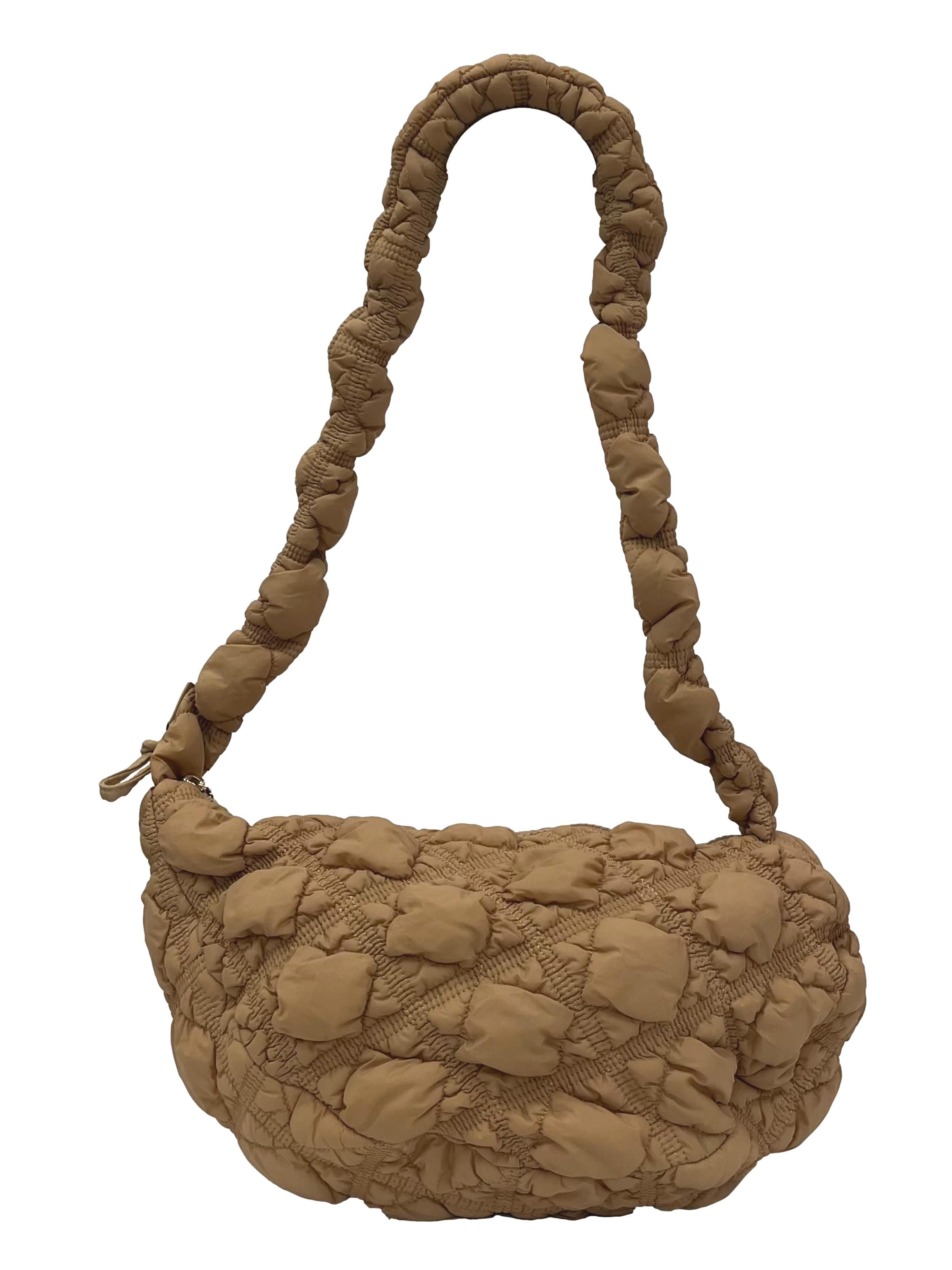 Light Brown Cloud Puffer Bag