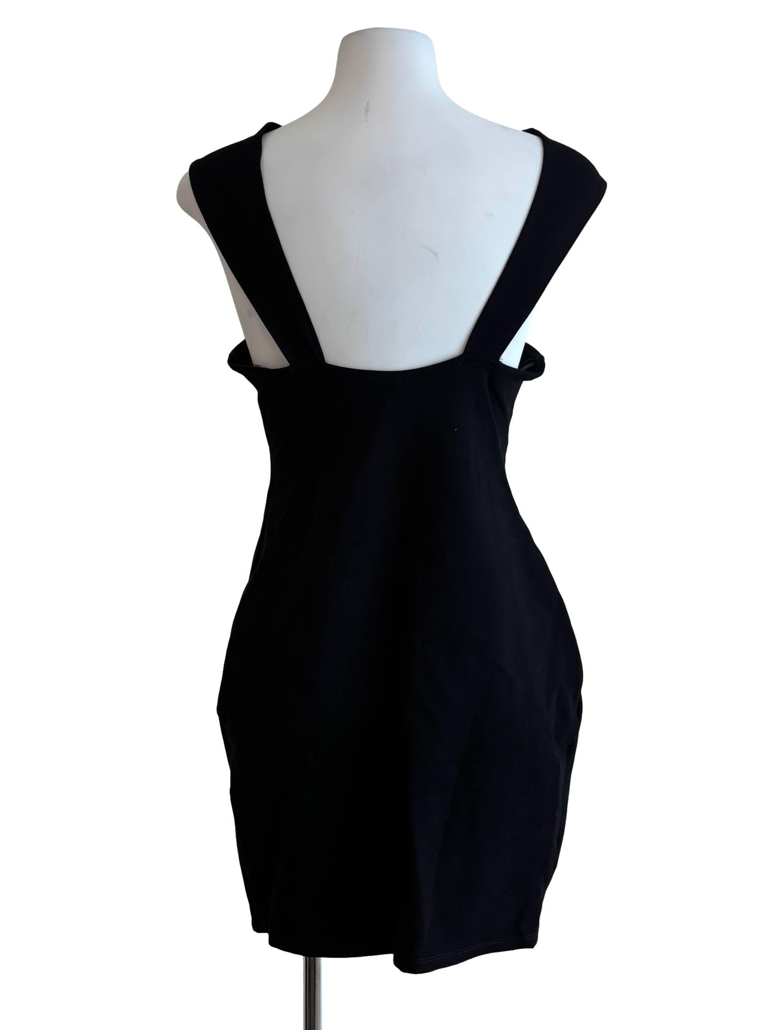 Jet Black Butterfly Bodycon Dress