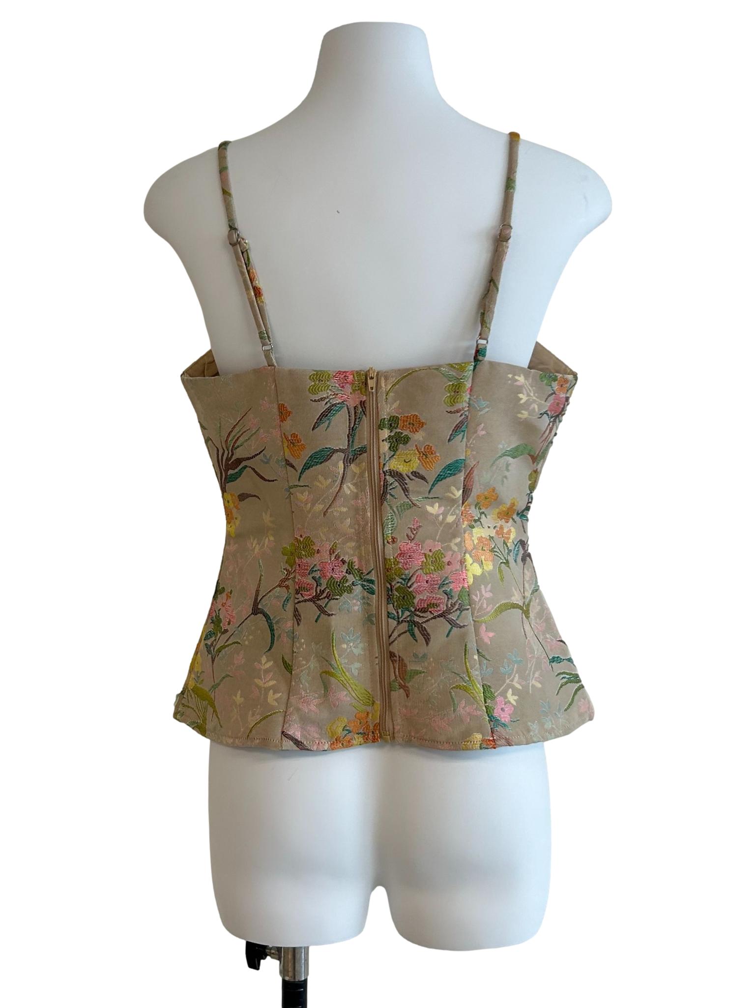 Sand Brown Floral Top