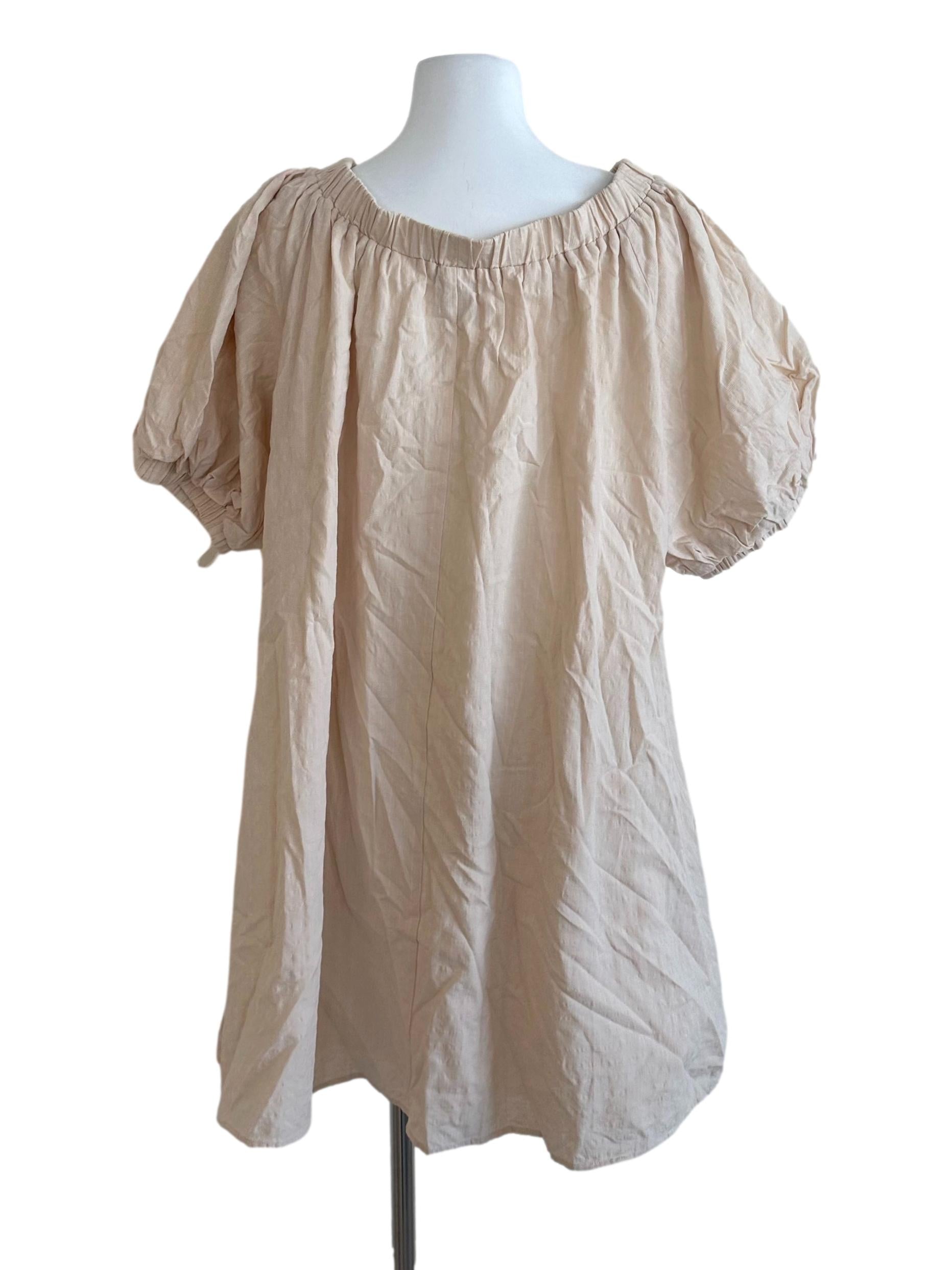 Parmesan Beige Textured Dress