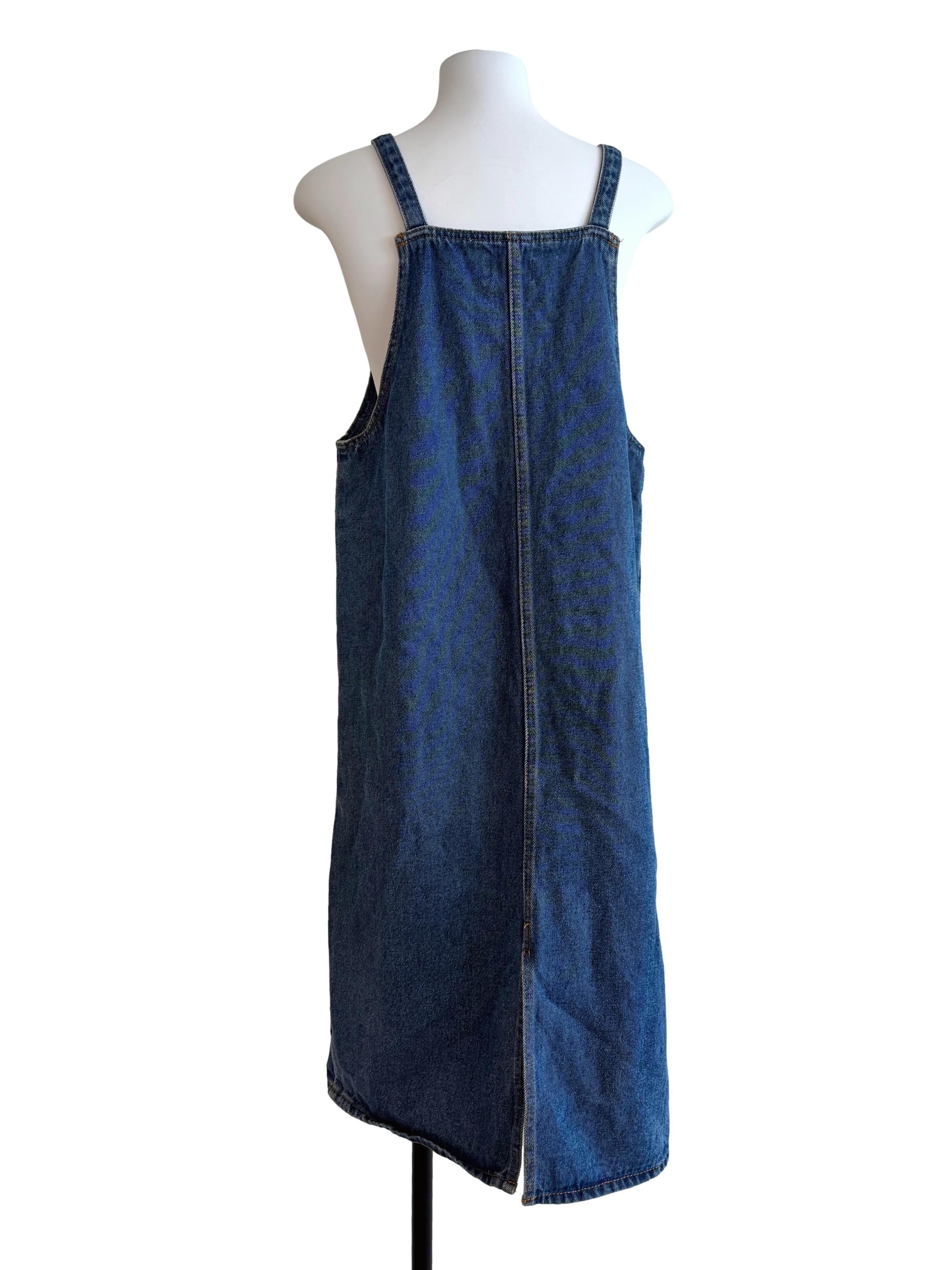 Blue Denim Apron Dress