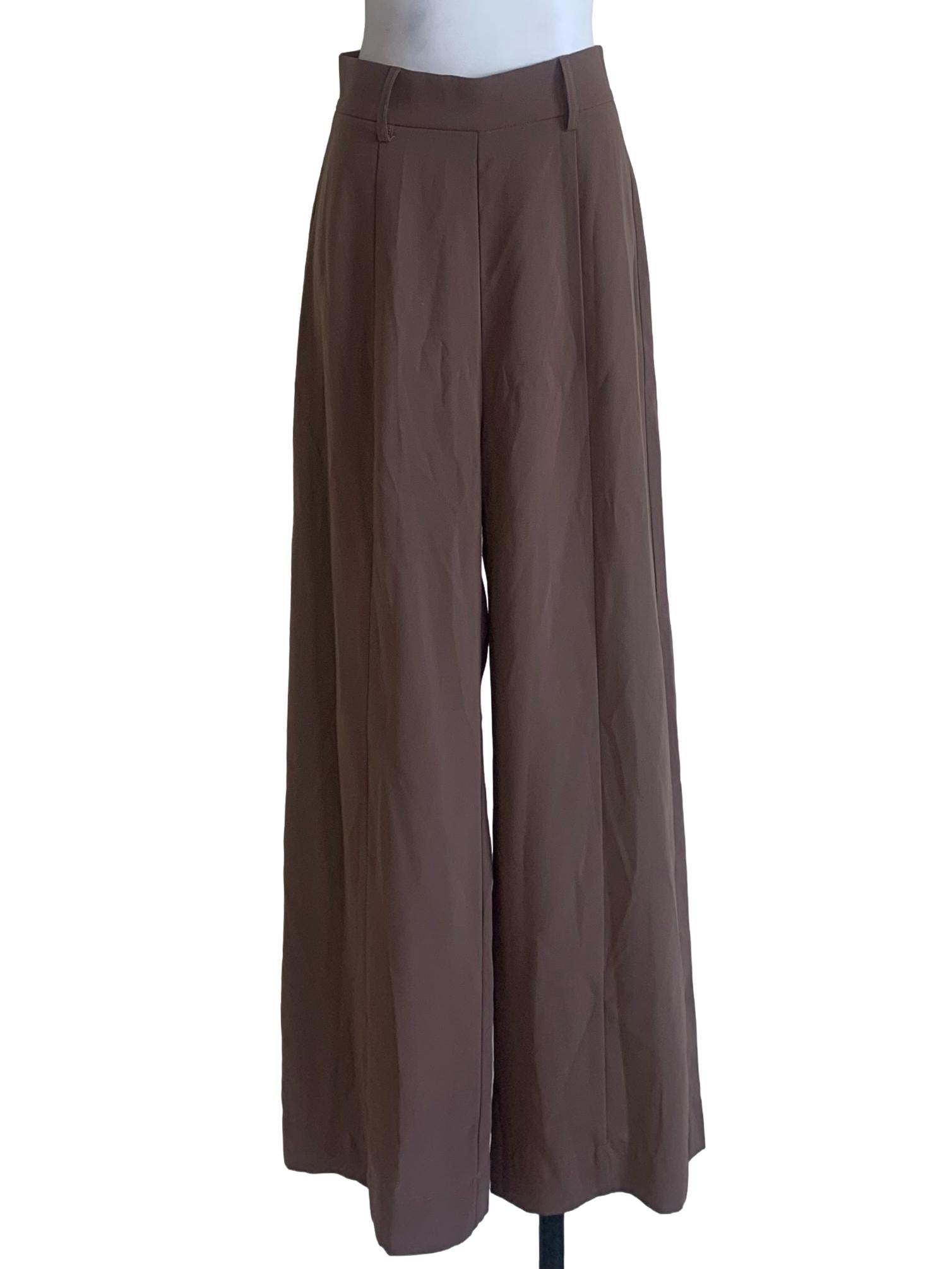 Wood Brown Wide Leg Pants LB