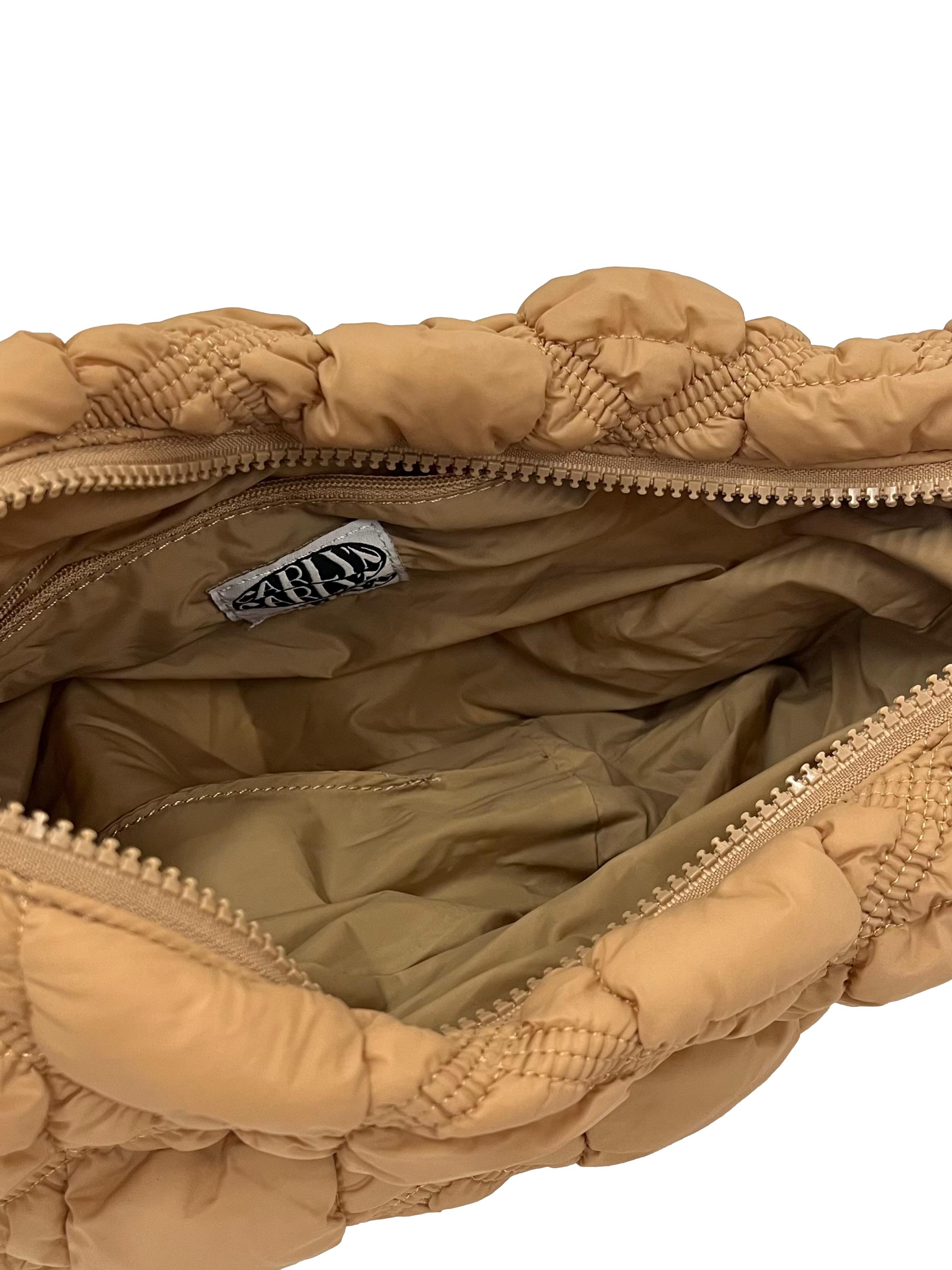 Light Brown Cloud Puffer Bag