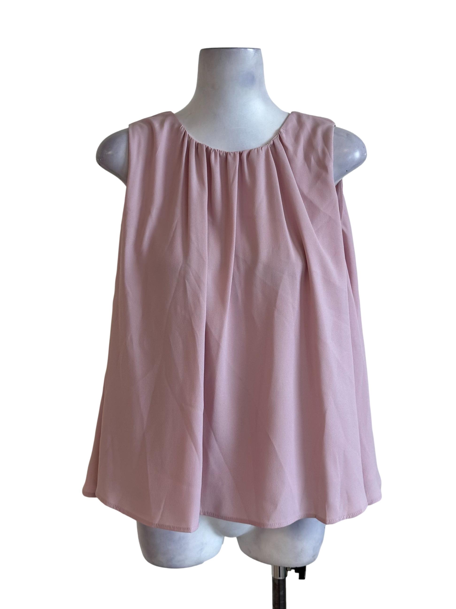 Light Pink Round Neck Loose Top