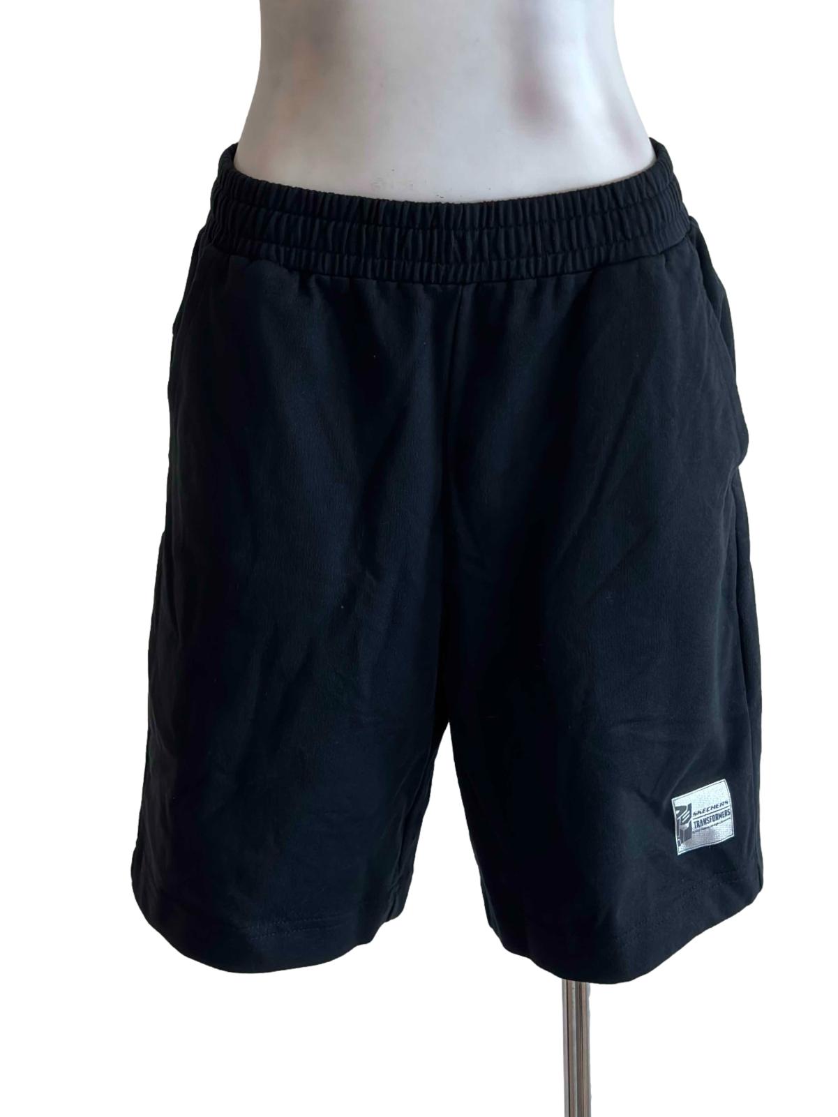 Black Graphic Print Short