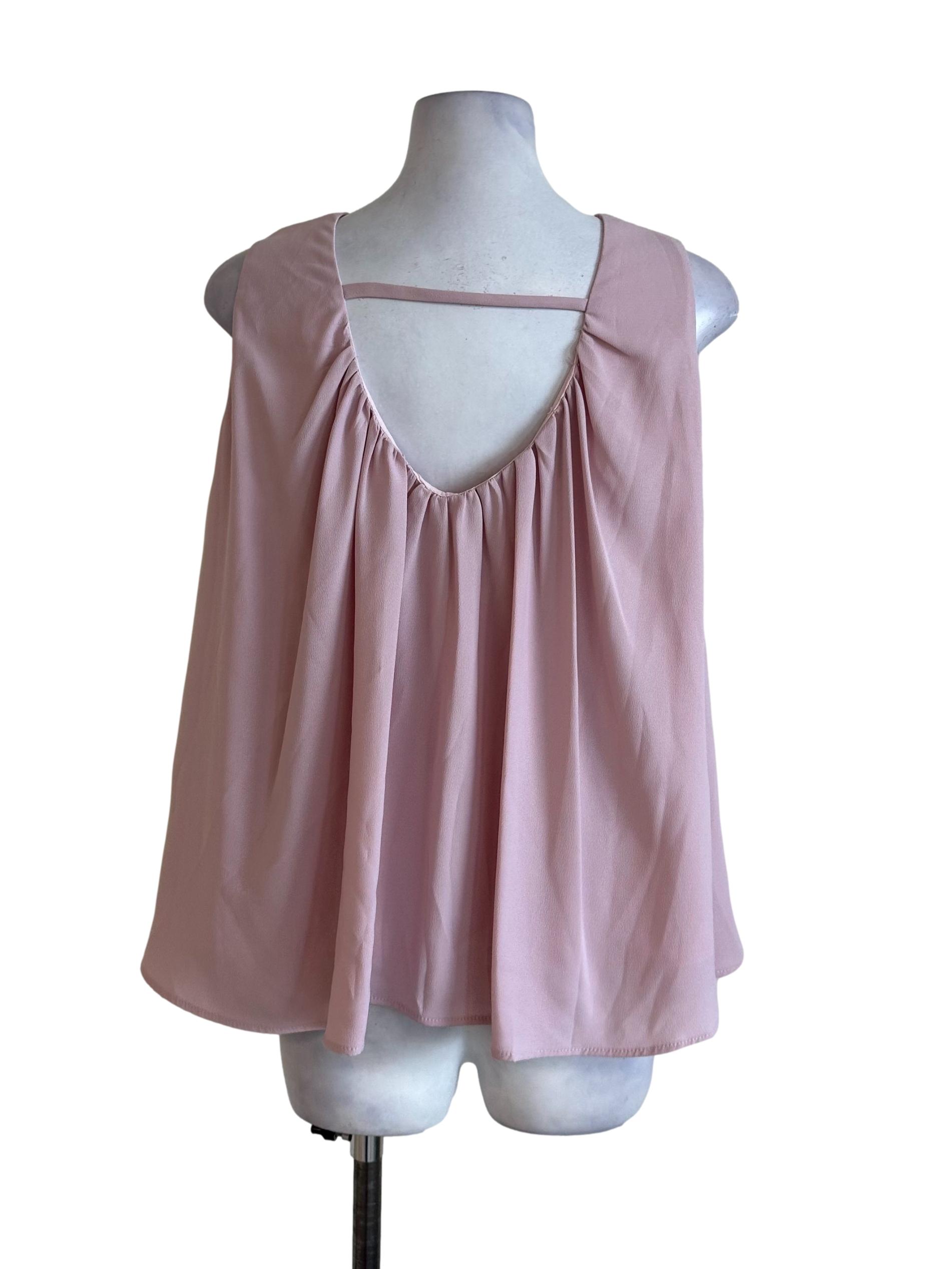 Light Pink Round Neck Loose Top