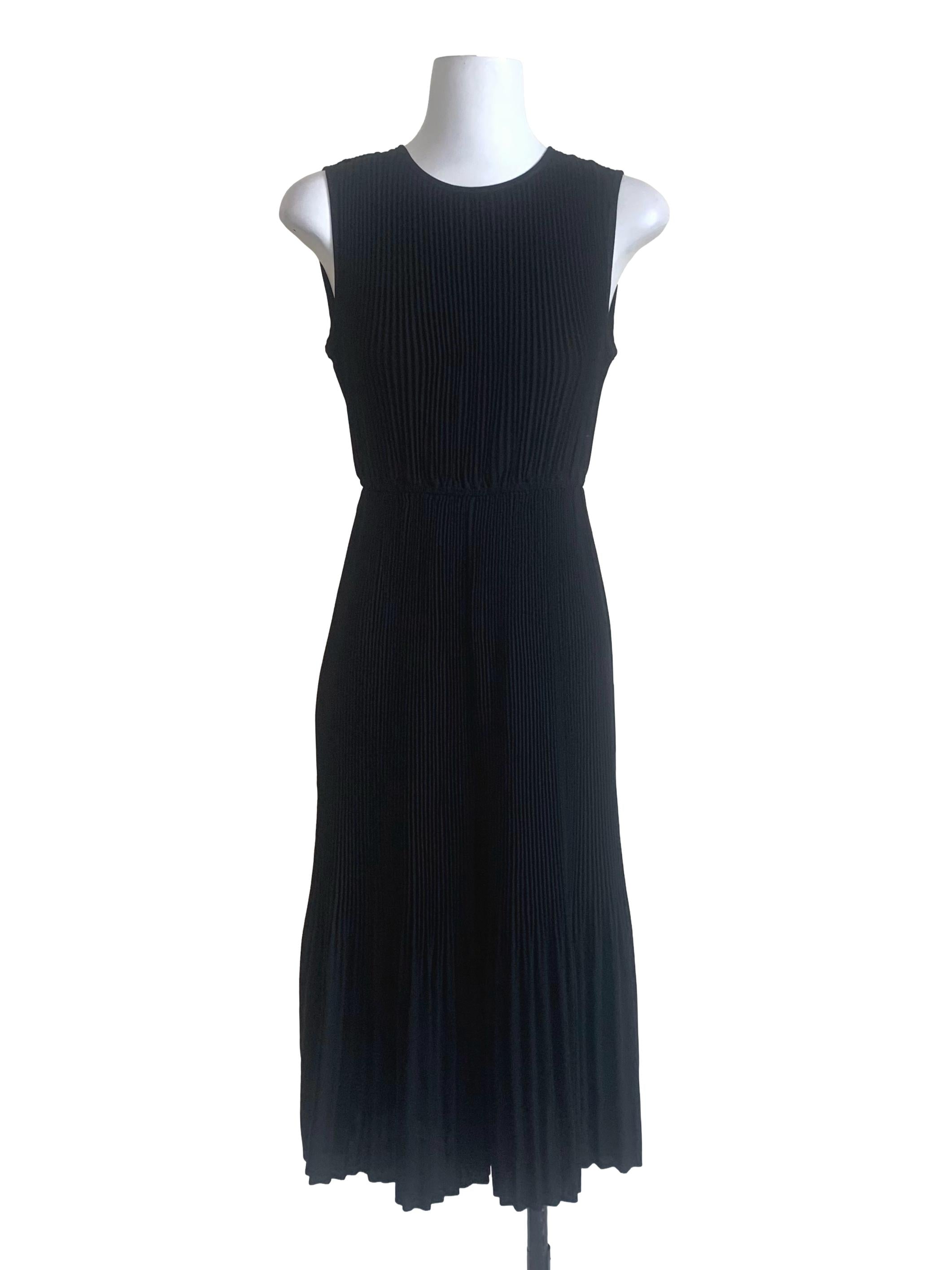 Midnight Black Pleated Wide Leg Jumpsuit LB