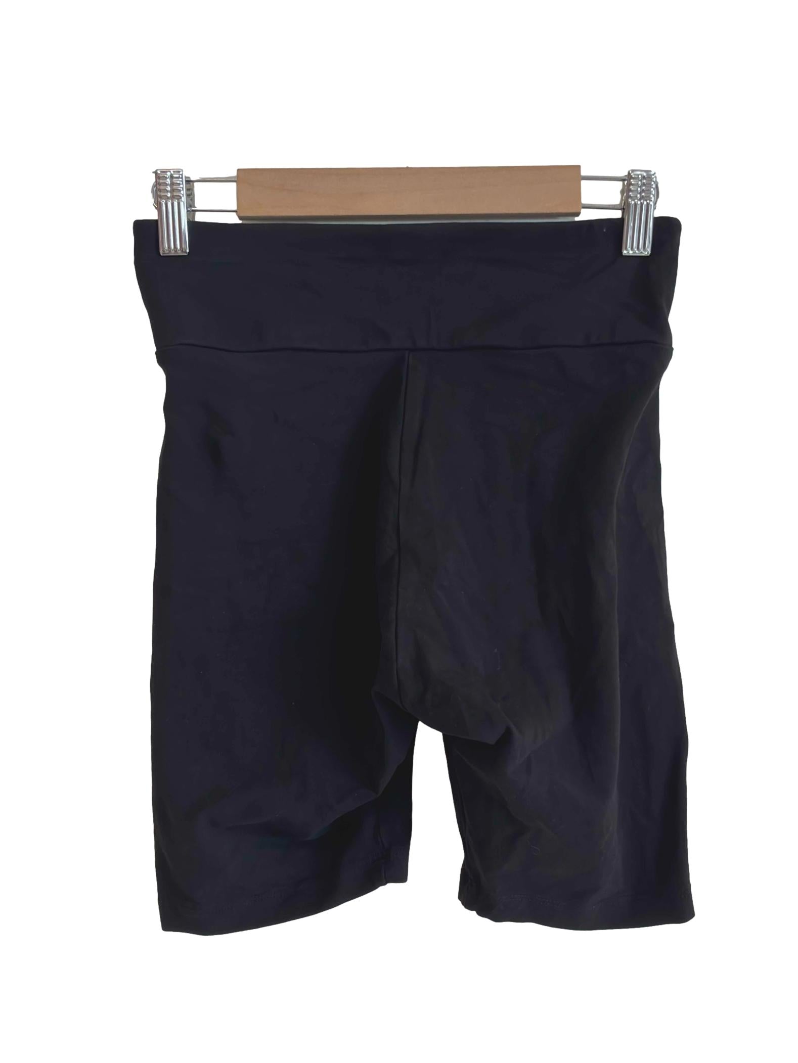 Black Logo Bike Short