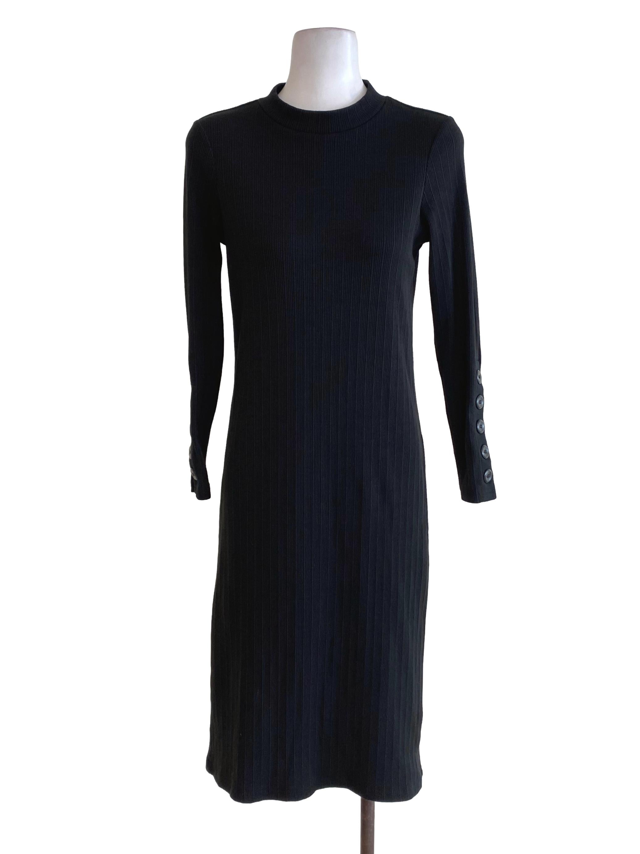 Lalu Black Knitted Dress | REFASH