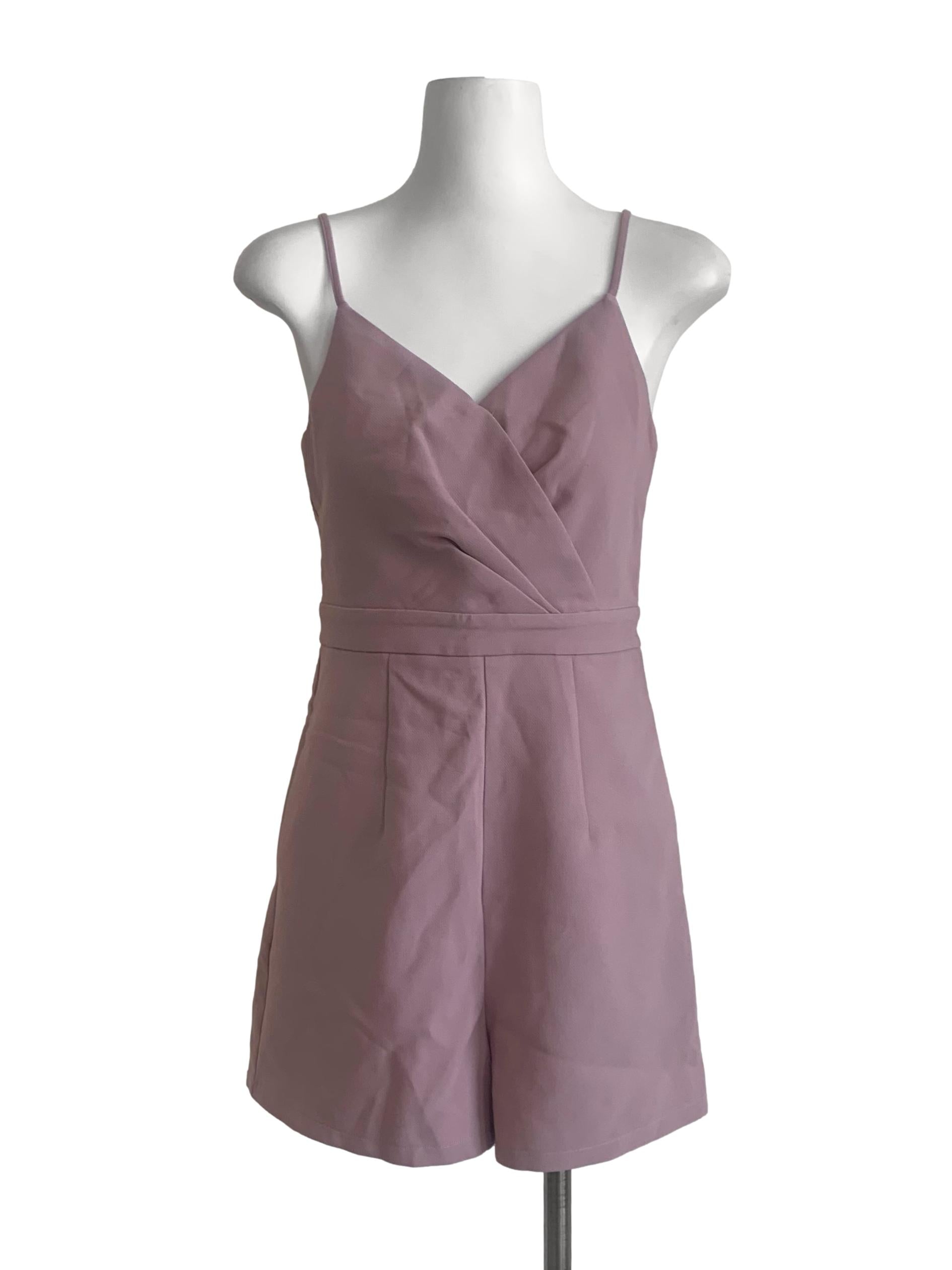 Dusty Pink Sweetheart Neck Rompers LB