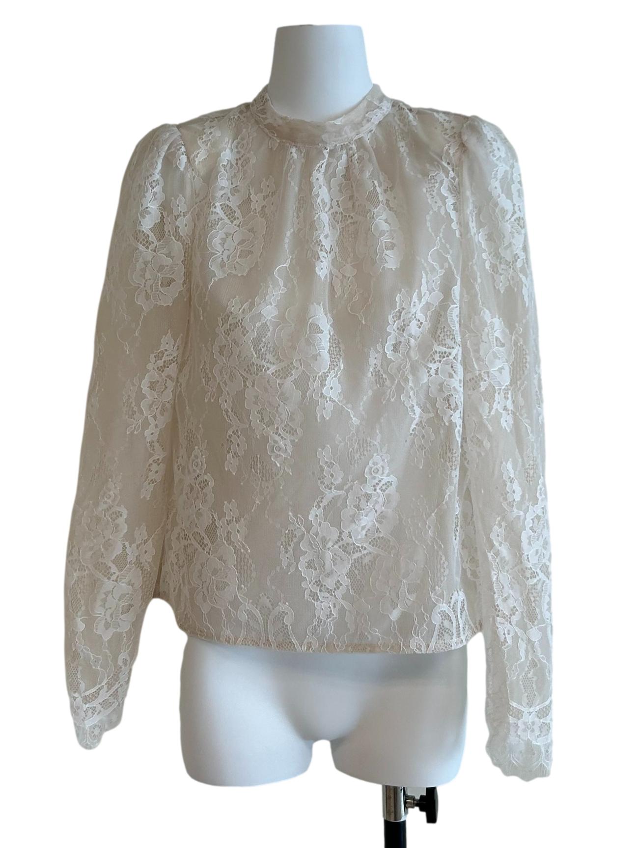 Beige Lace Blouse