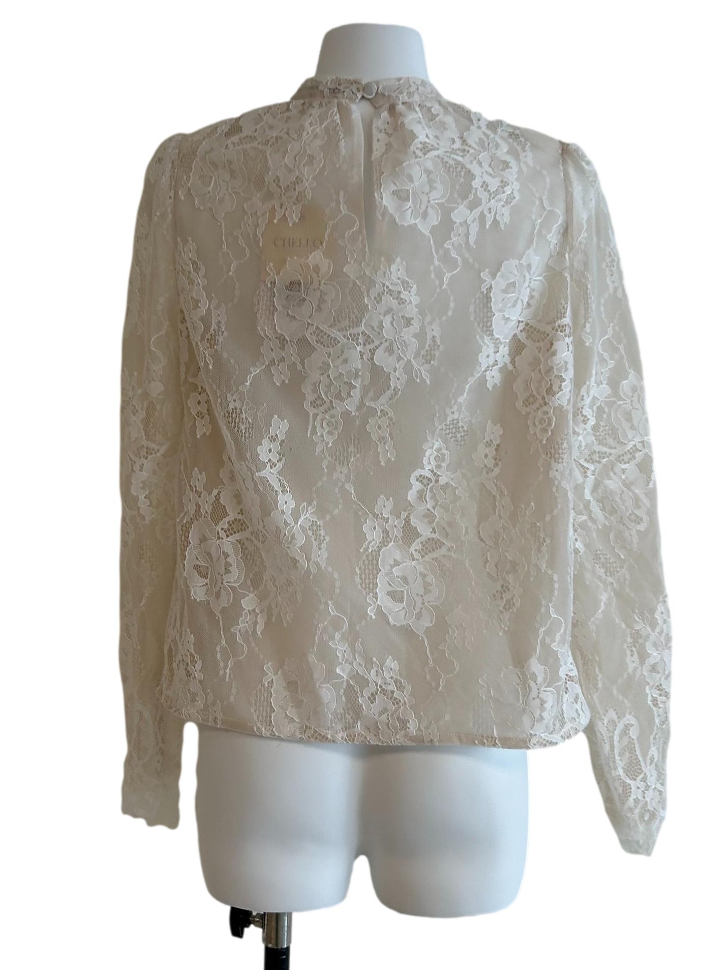 Beige Lace Blouse