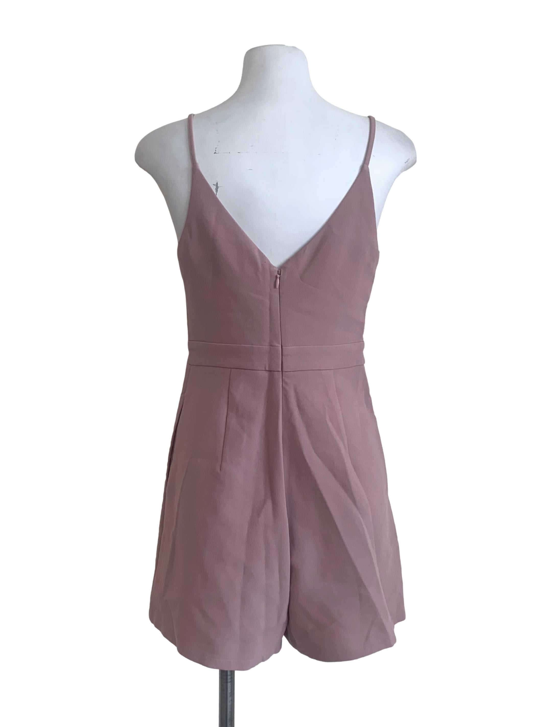 Dusty Pink Sweetheart Neck Rompers LB