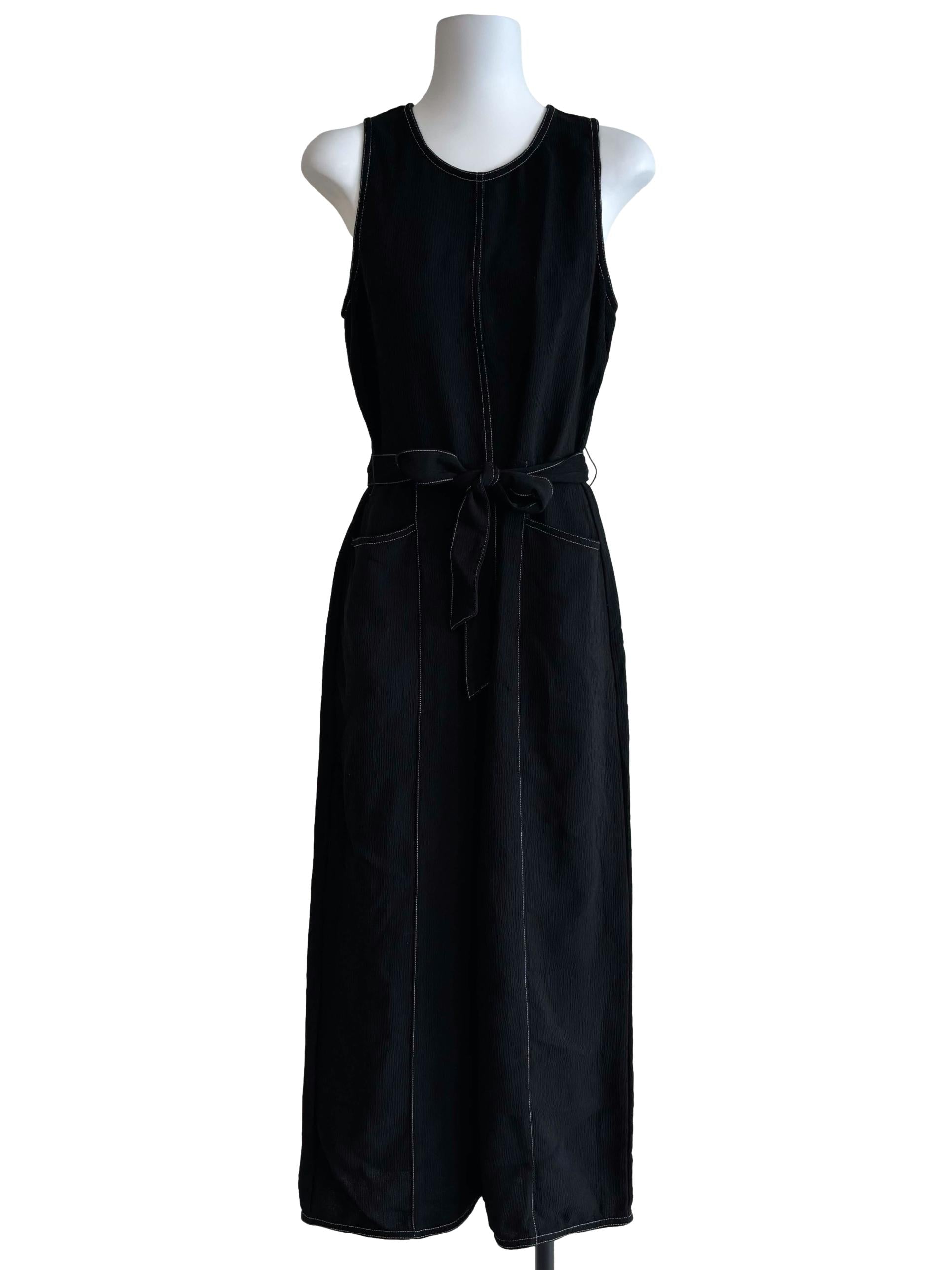 Onyx Black Sleeveless Jumpsuit