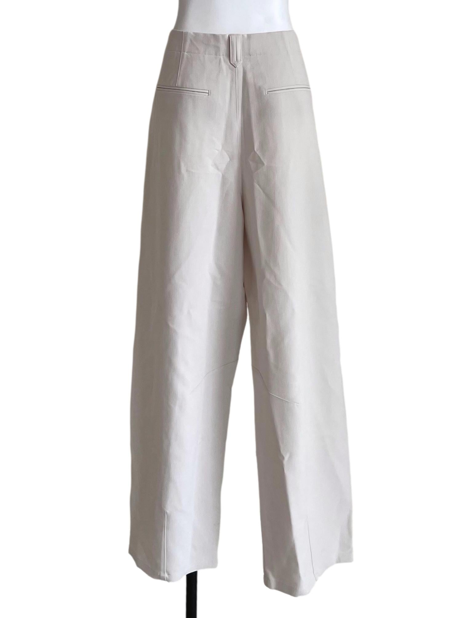 Alabaster White Wide Leg Pants LB