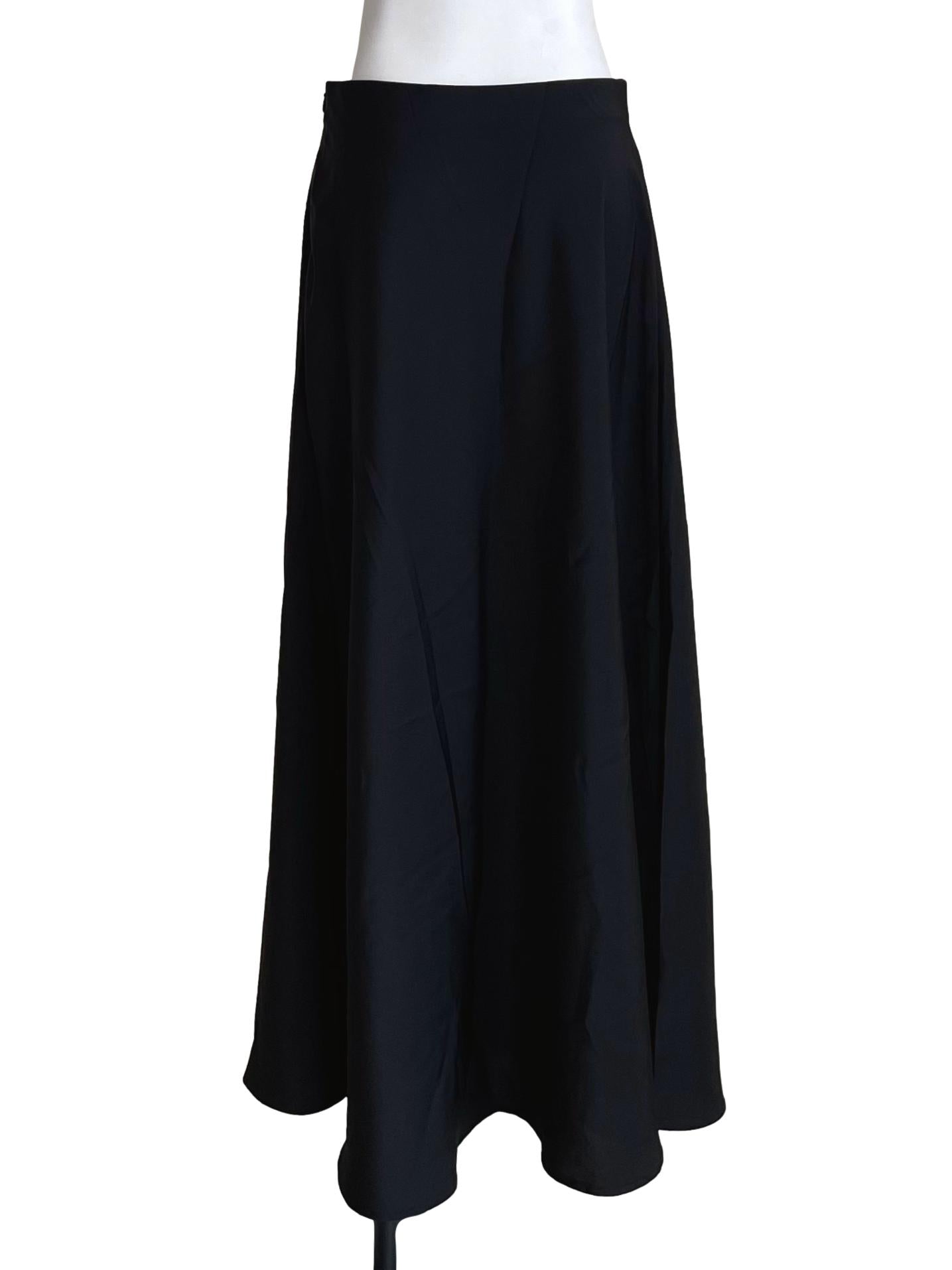 Black High Waist Semi Circle Skirt LB