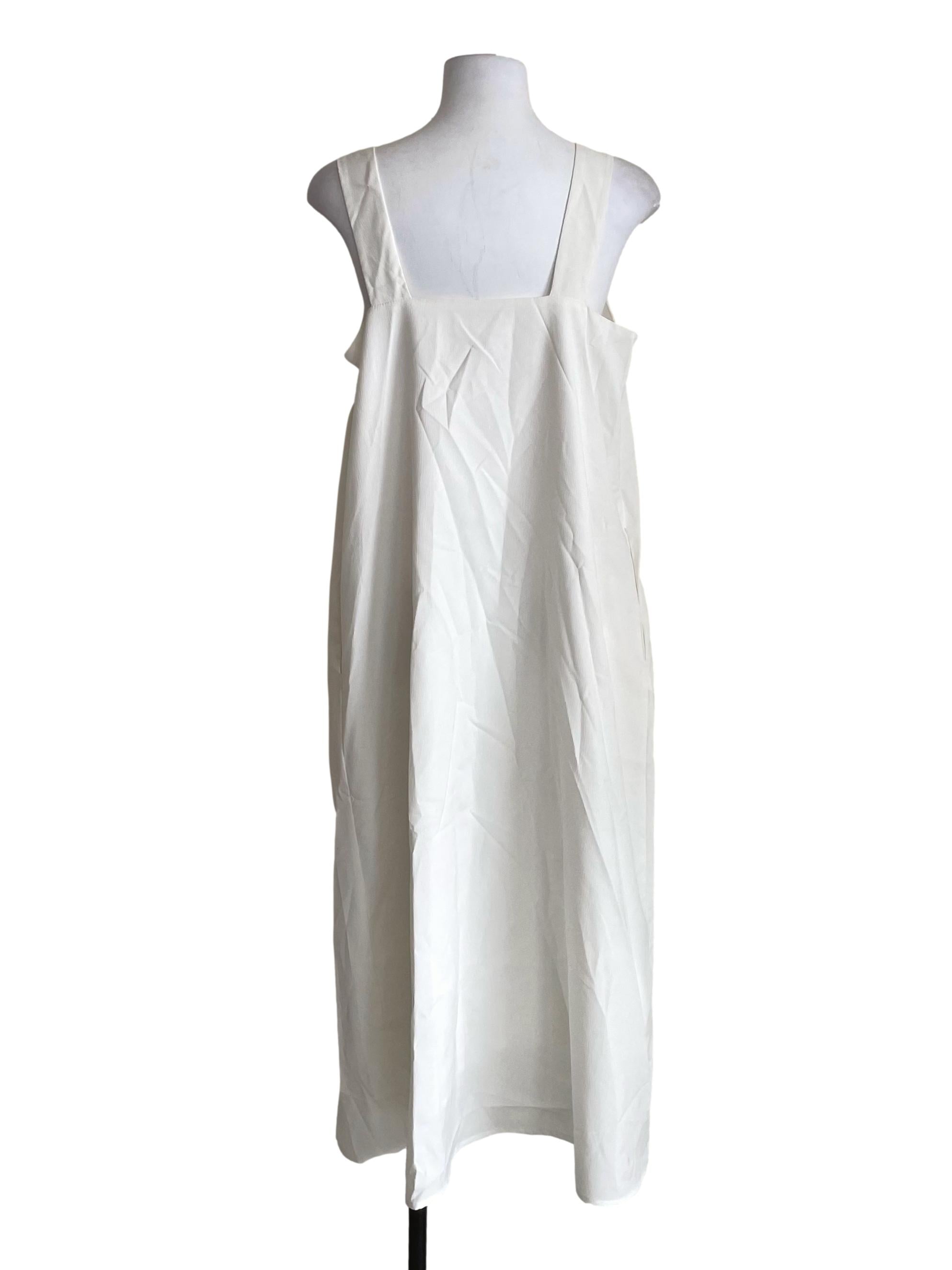 White Tiered Baggy Dress
