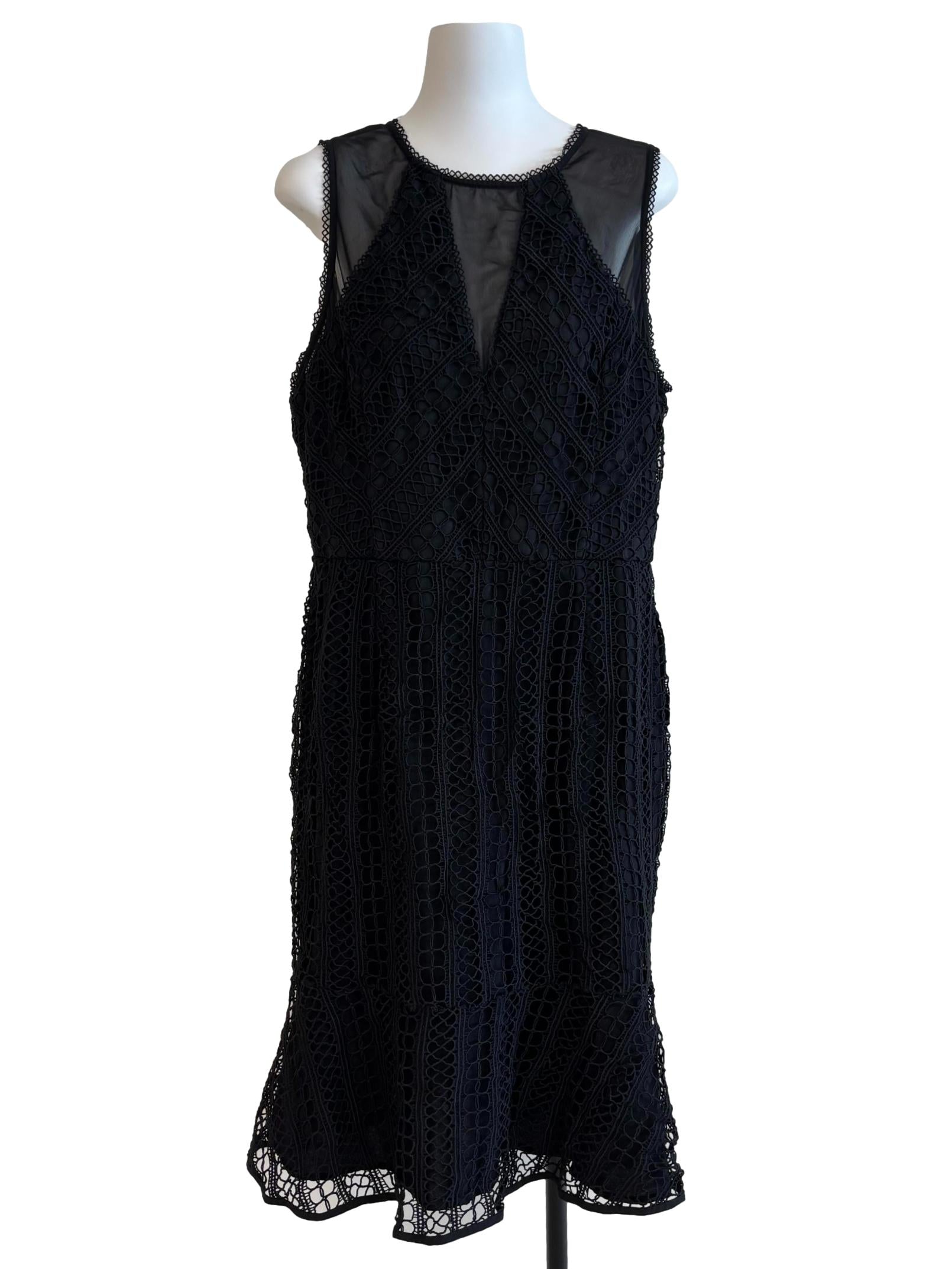 Onyx Black Sleeveless Pencil Dress