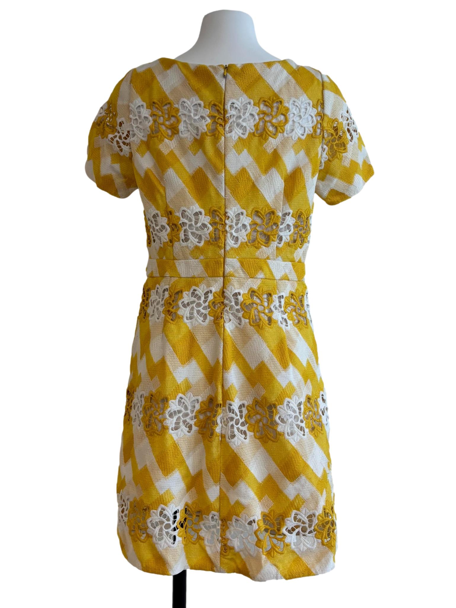 Dandelion Yellow Patterned Knit Dress