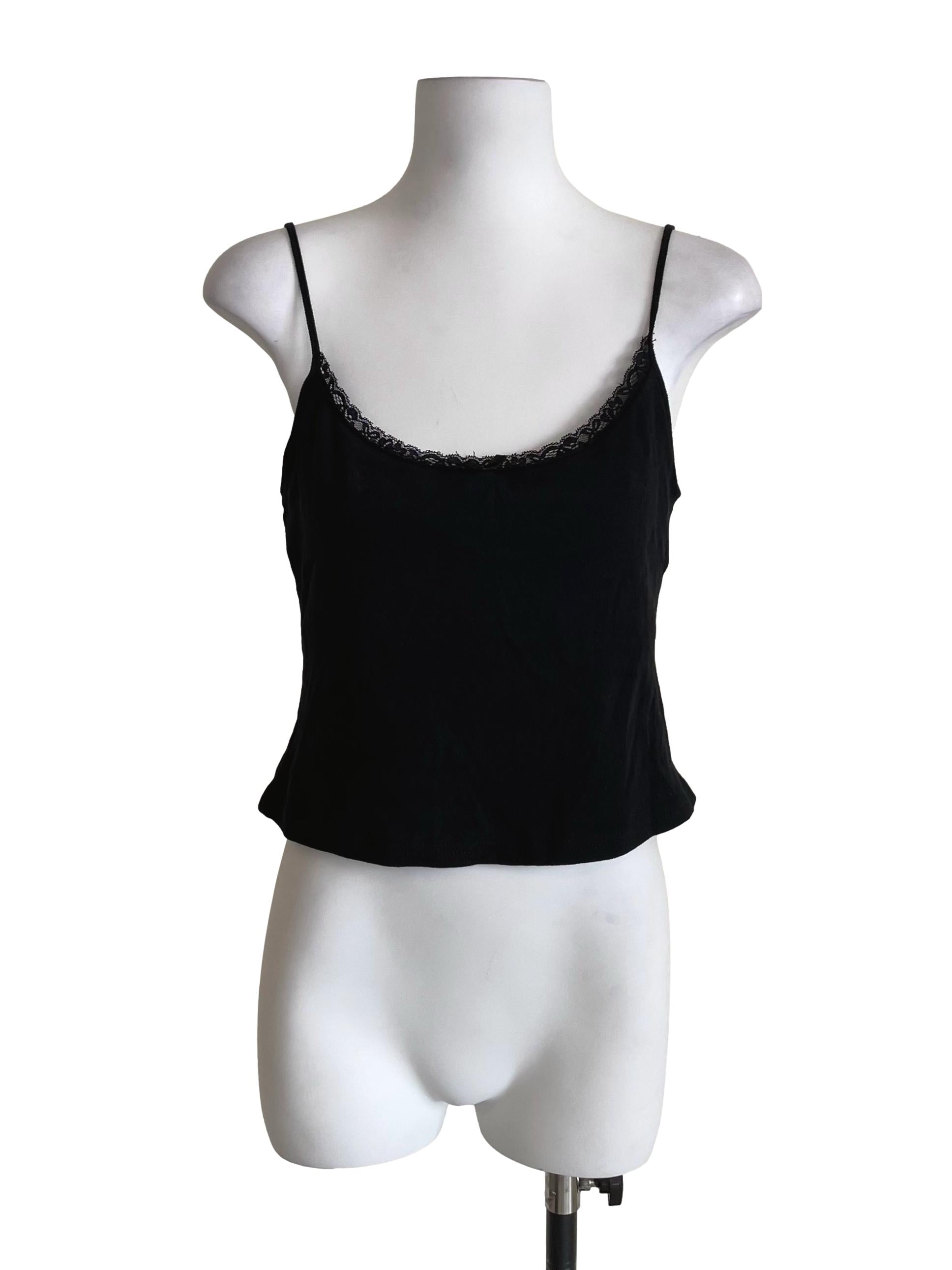 Black Lace Mini Camisole