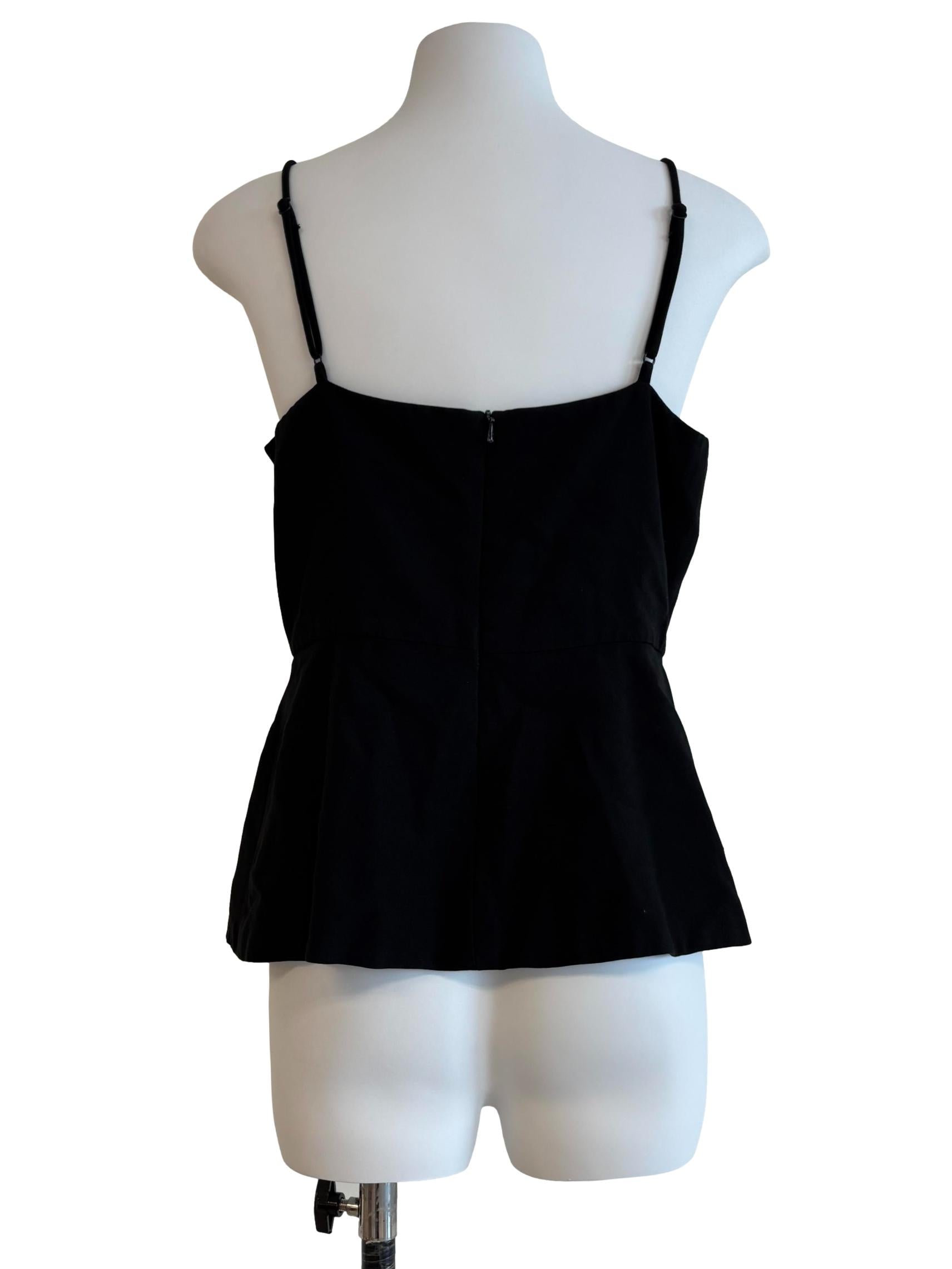 Rich Black Spaghetti Strap Top