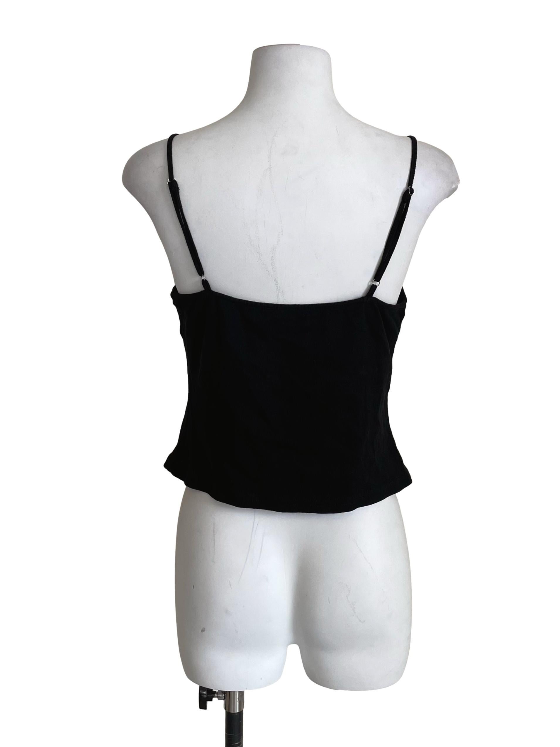 Black Lace Mini Camisole