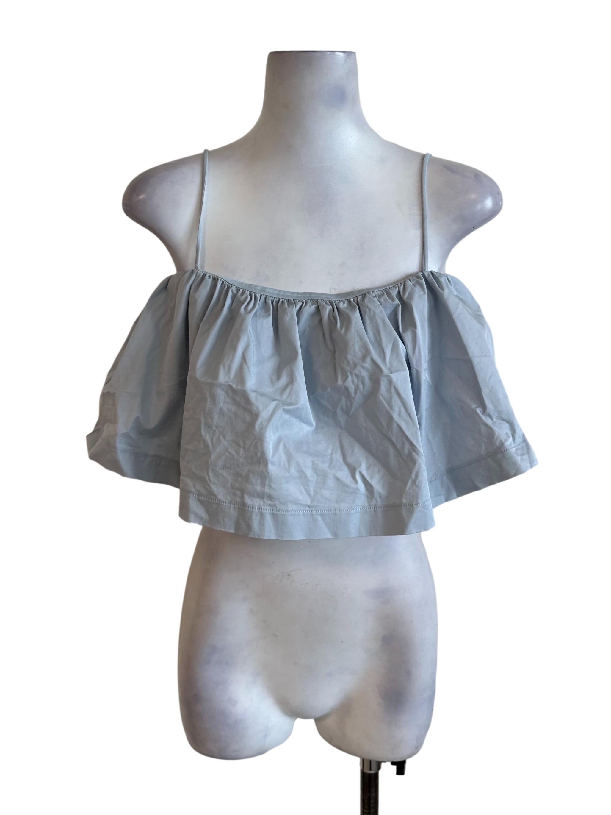 Pale Blue Babydoll  Top