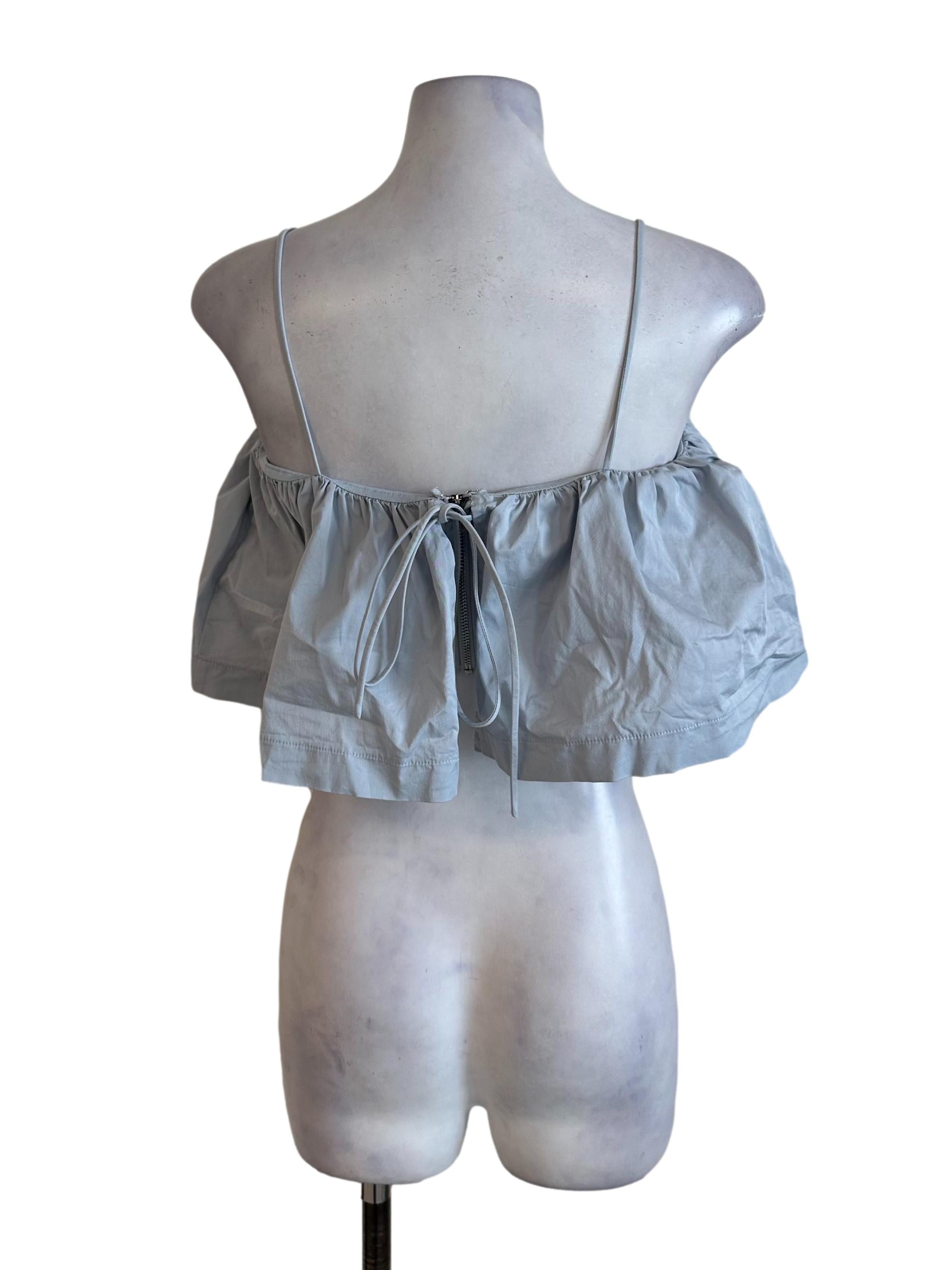 Pale Blue Babydoll  Top