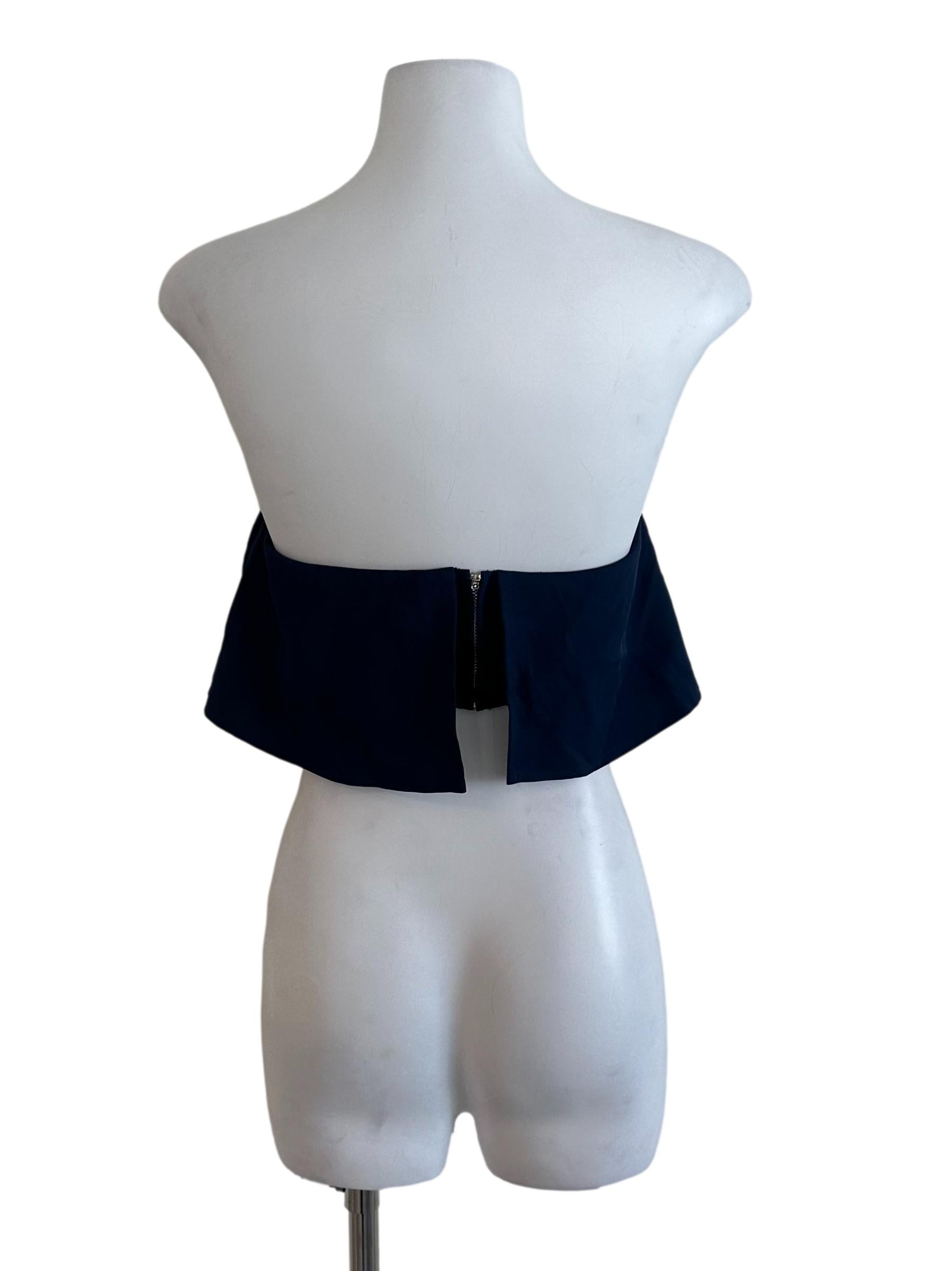 Teal Blue Plain Tube Top