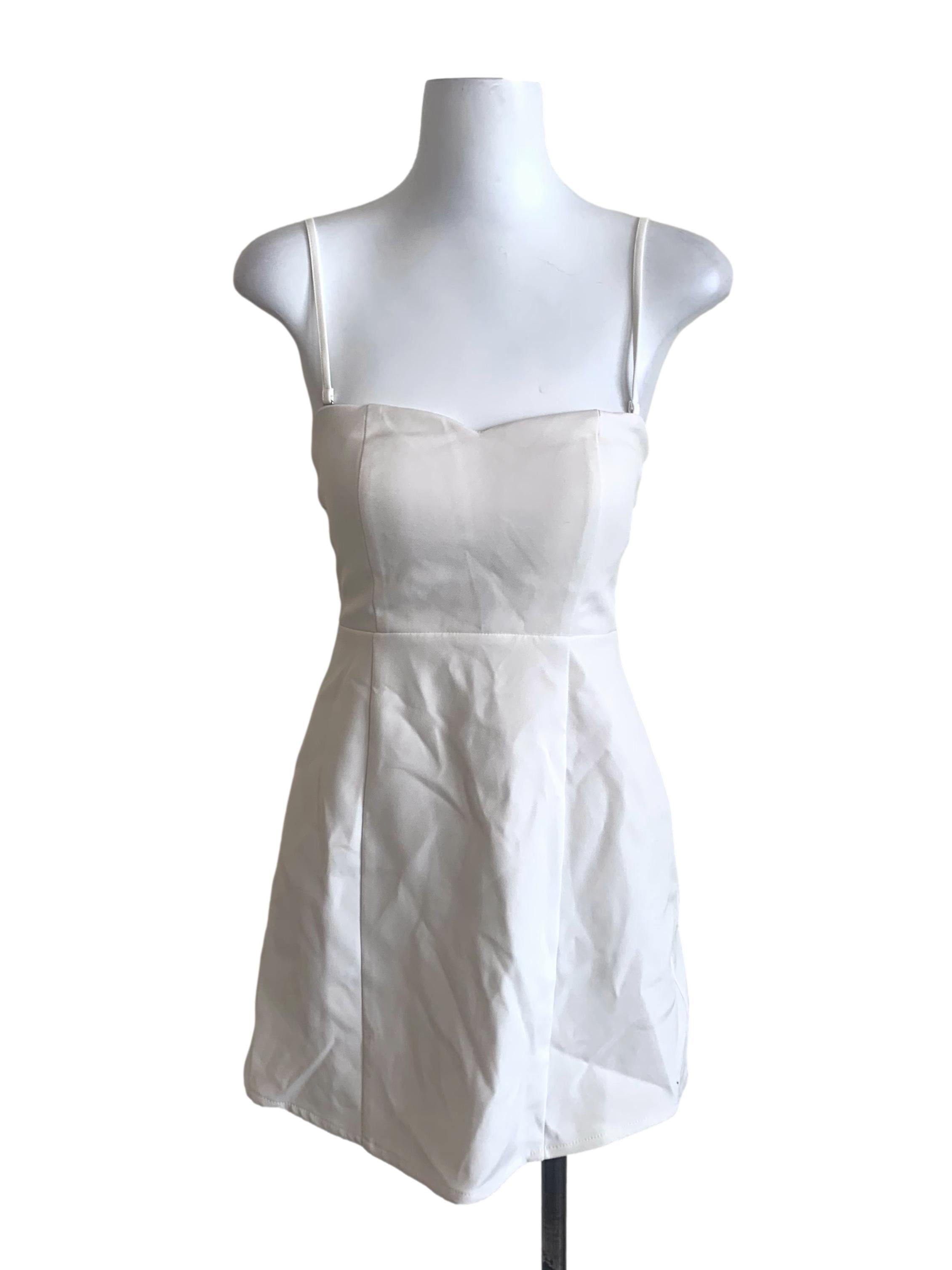 Pearl White A-Line Dress