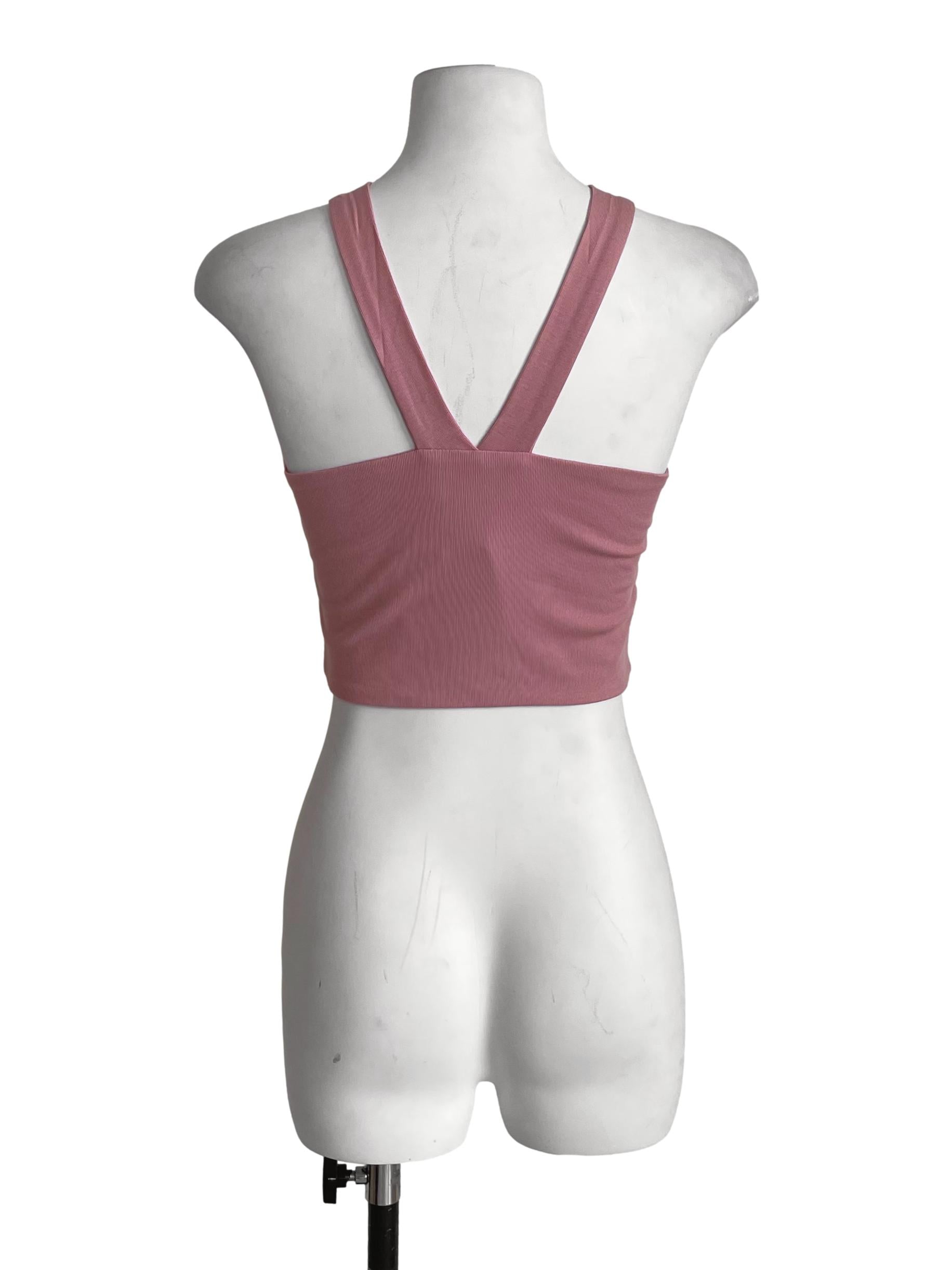 Flamingo Pink Halter Neck Tube Top