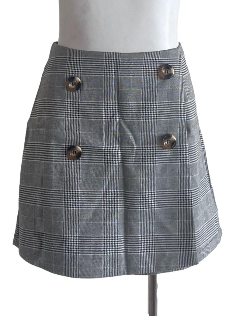 Grey Glen Check Skort