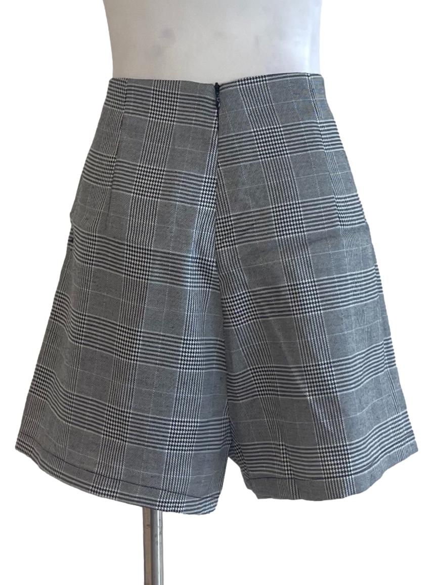 Grey Glen Check Skort