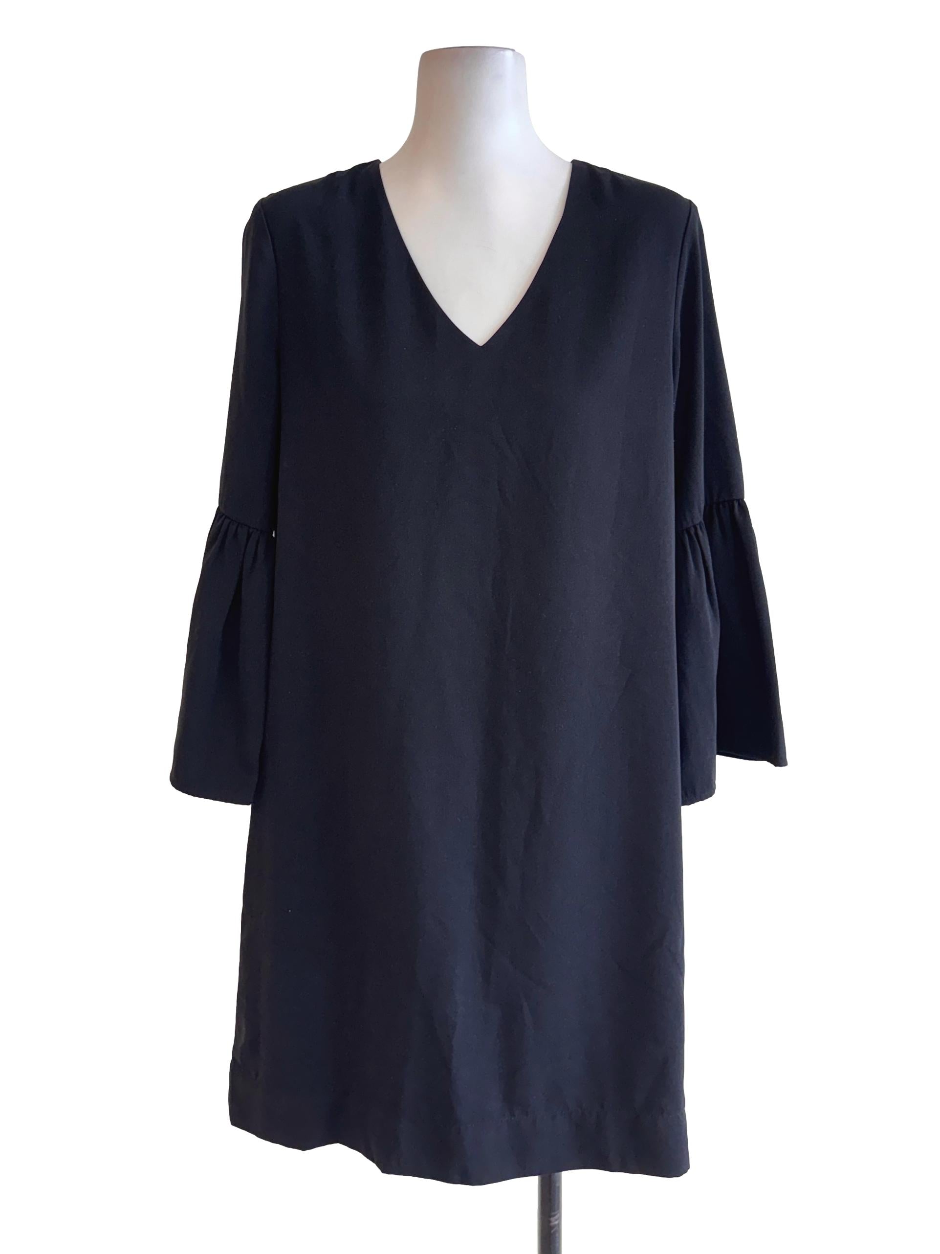 Black Butterfly Sleeves Dress TCL
