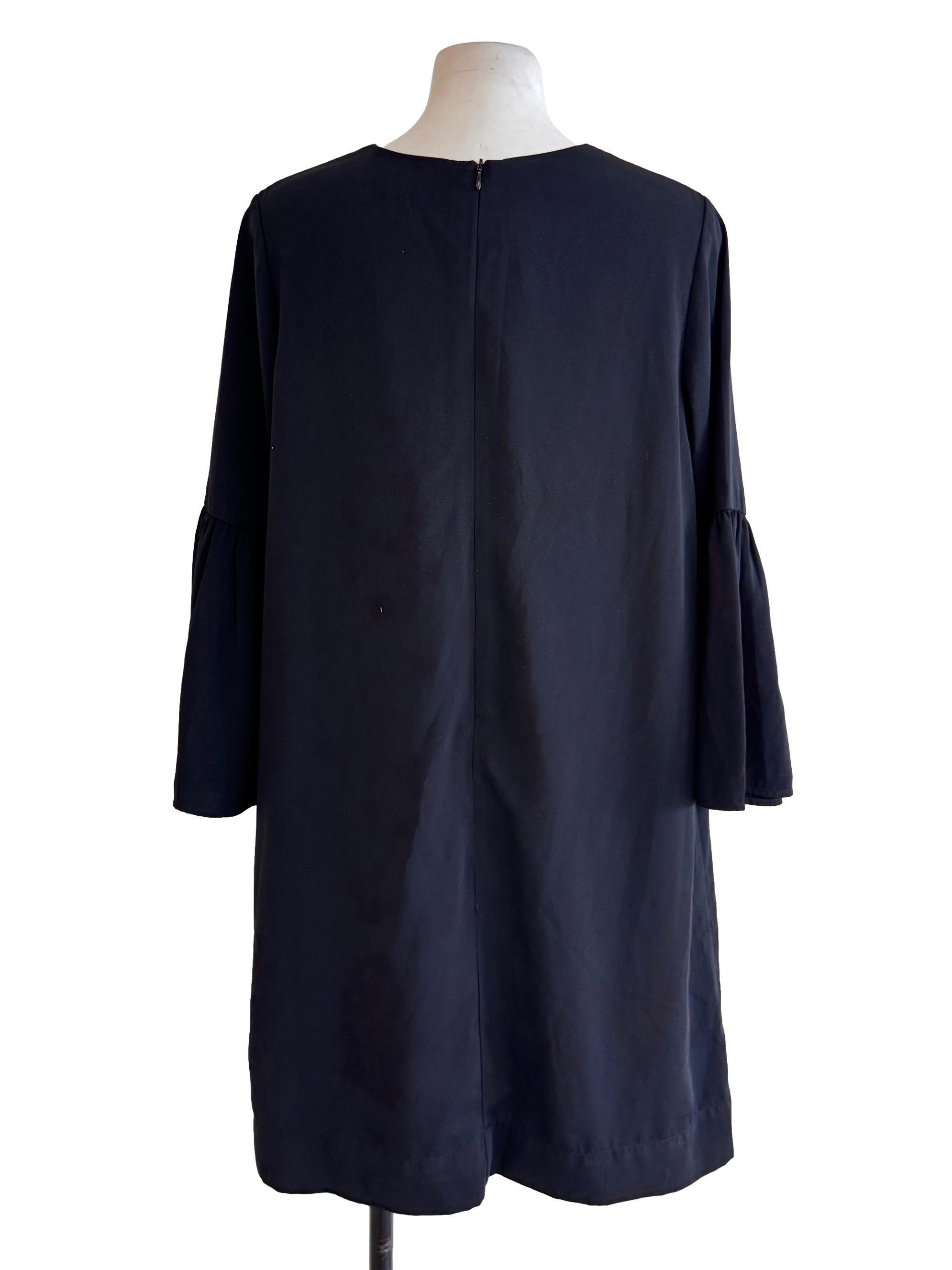 Black Butterfly Sleeves Dress TCL