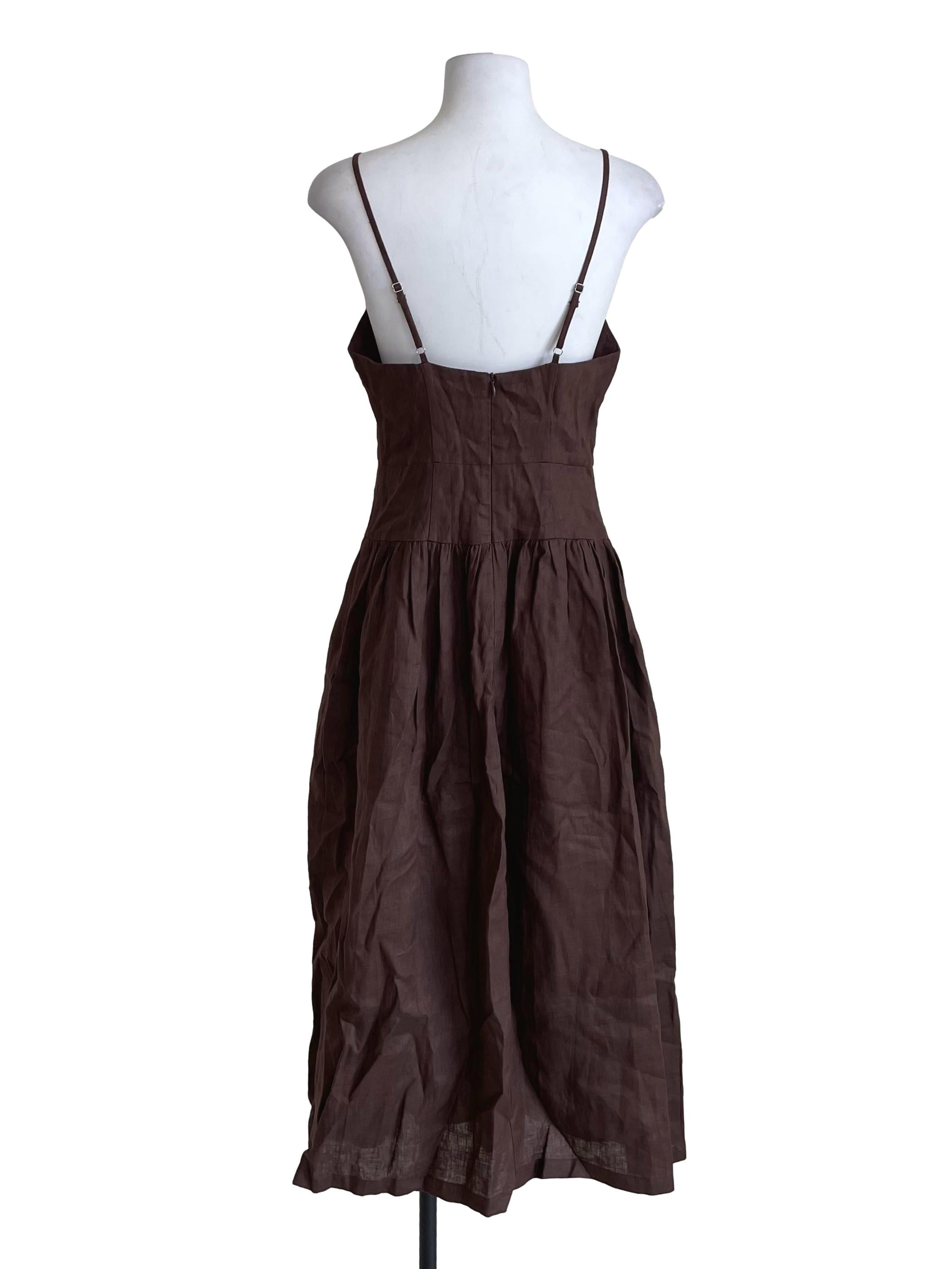 Walnut Brown Bouffant Dress